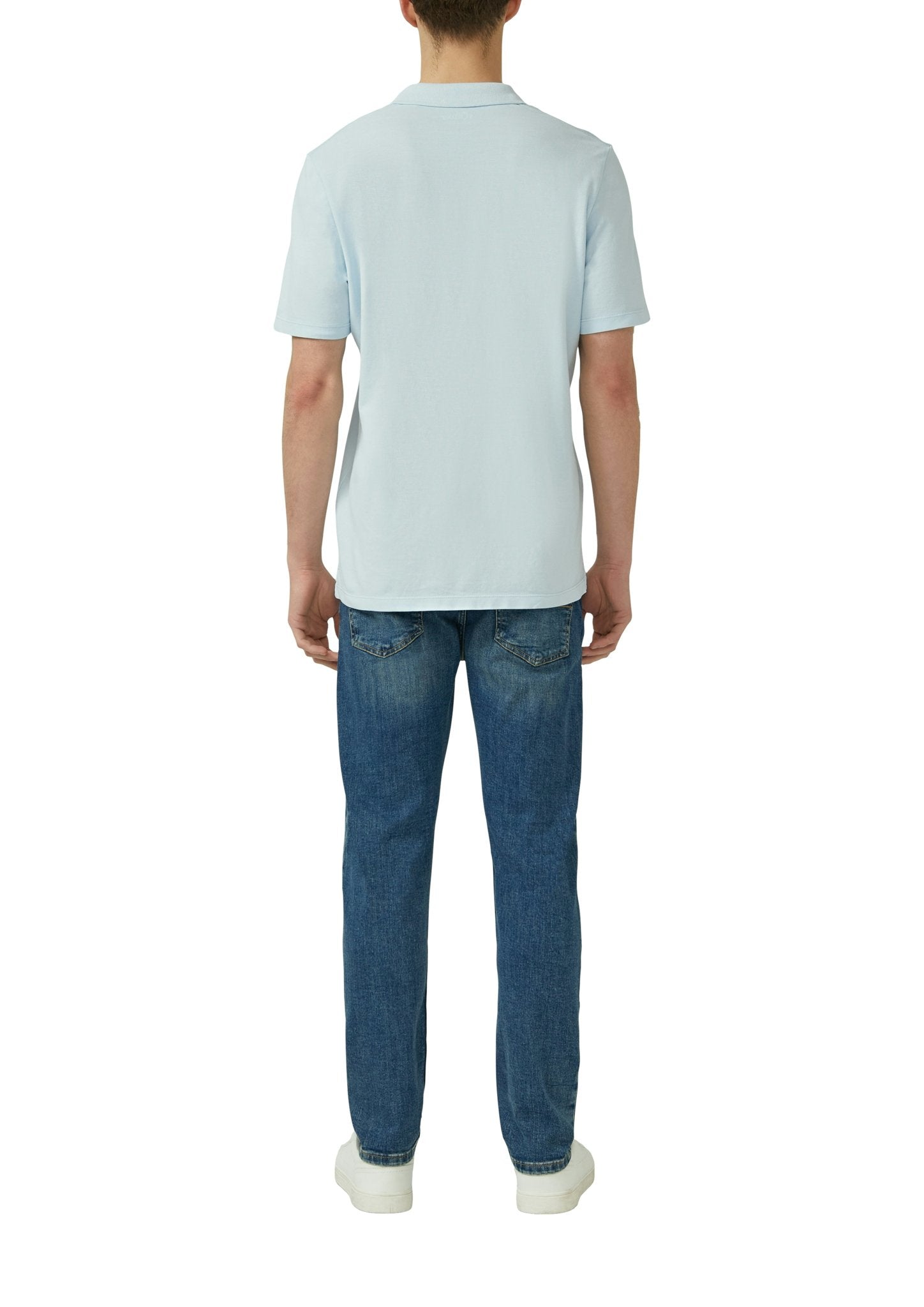 S. Oliver red Herren Polo-Shirts Blue