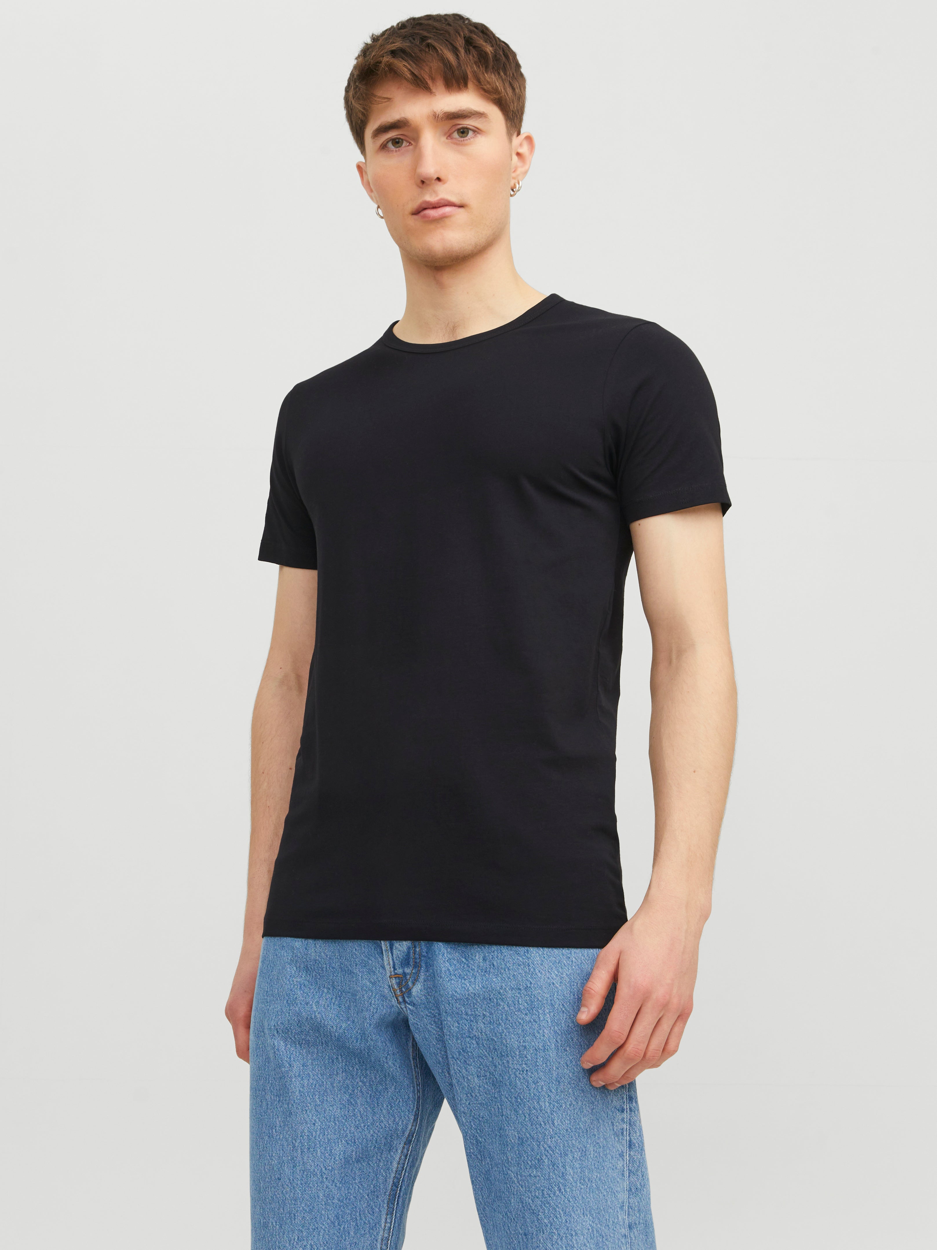 Jack & Jones Herren T-Shirts kurz Black
