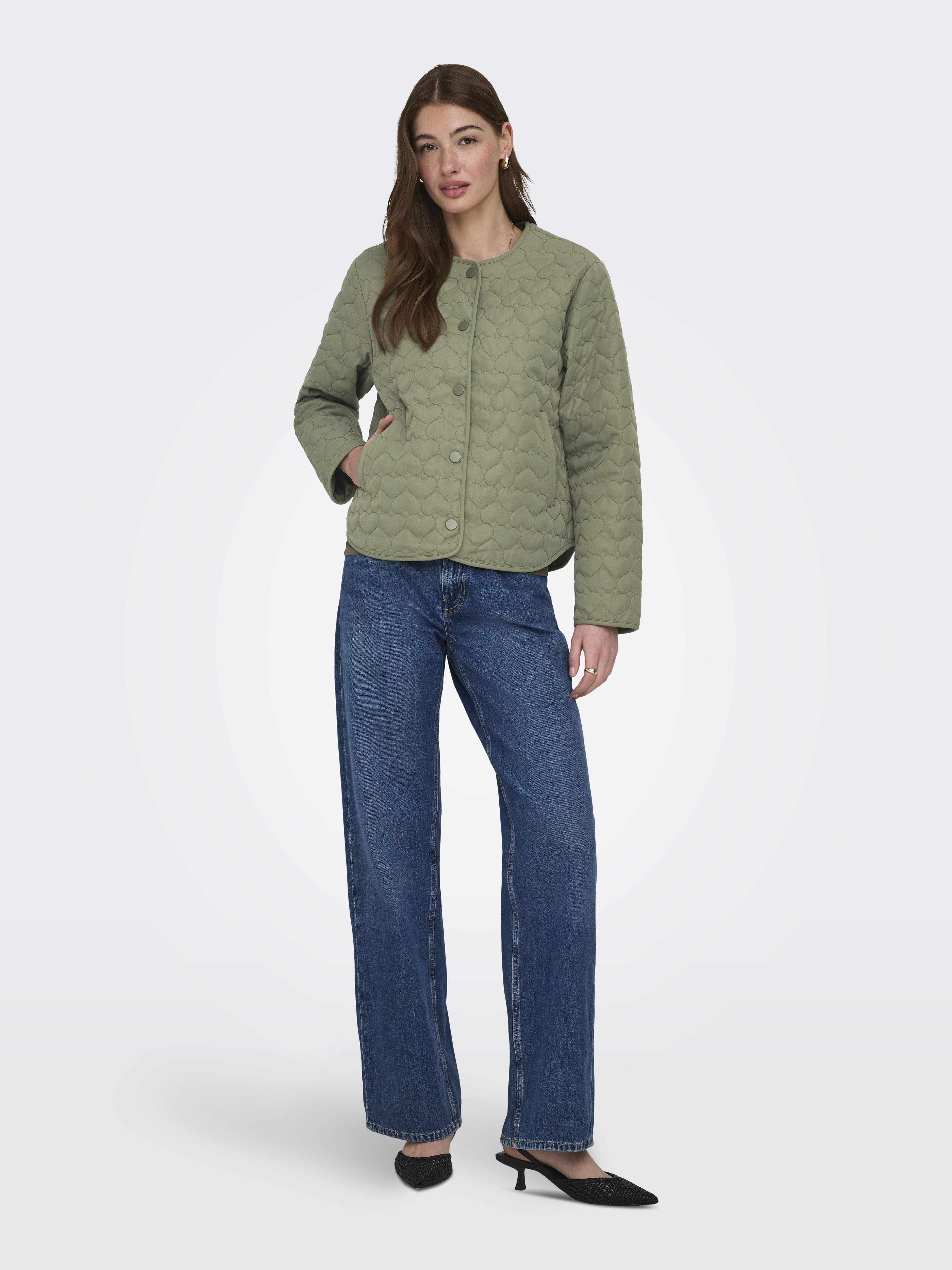 Only Damen Jacken Oil Green
