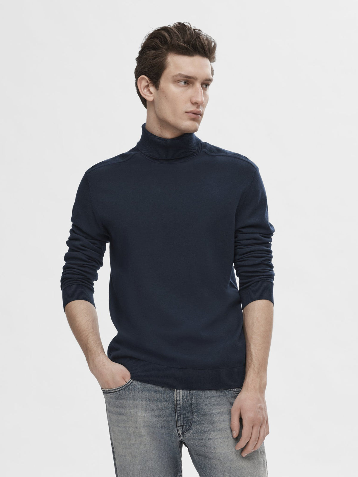 Selected homme Herren Pullover  Navy