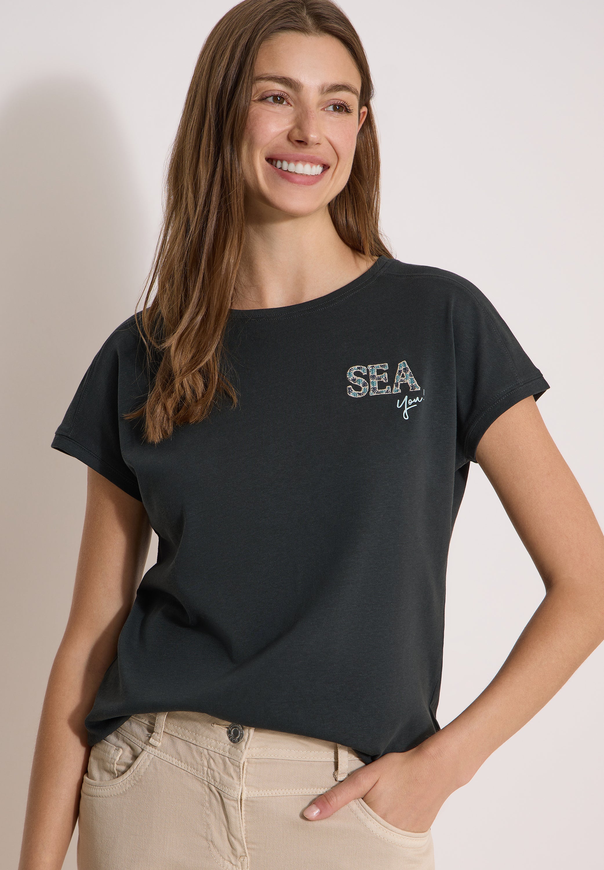 Cecil Damen T-Shirts  Palm Bree