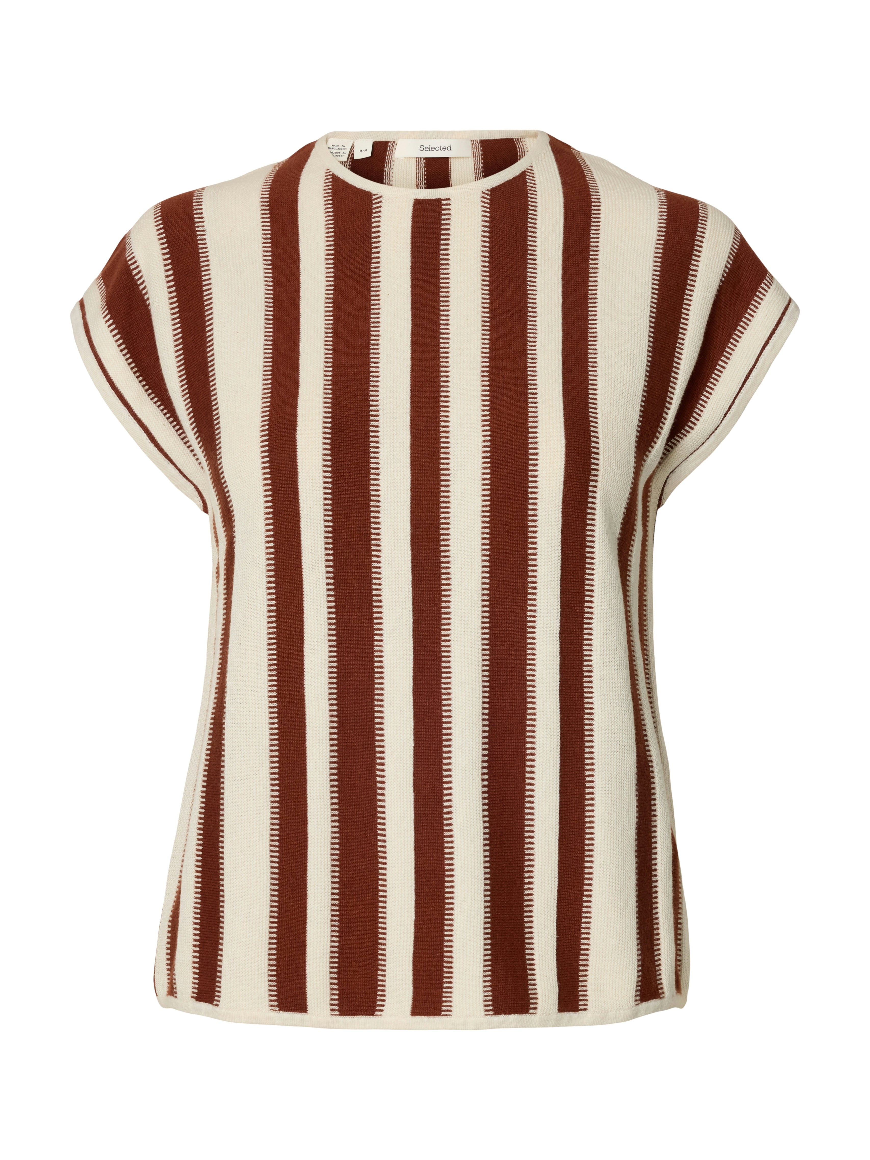 Selected Femme Damen Tops Birch/Cherry Ma
