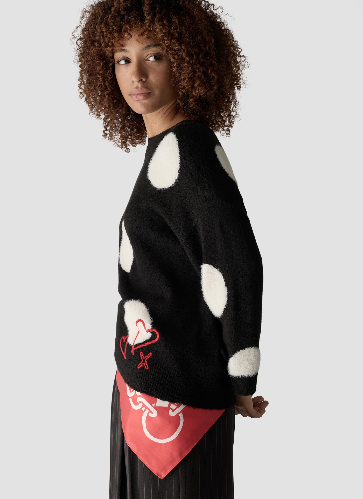 Le Comte Damen Pullover Schwarz