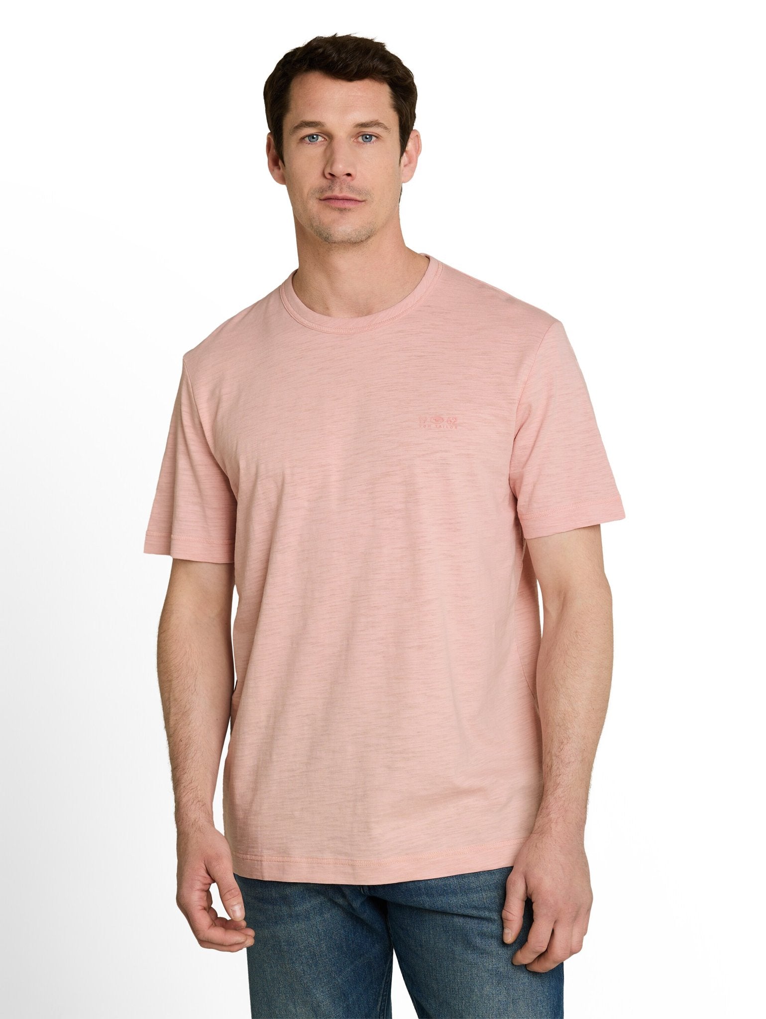 Tom Tailor Herren T-Shirts kurz Twinkle Pink