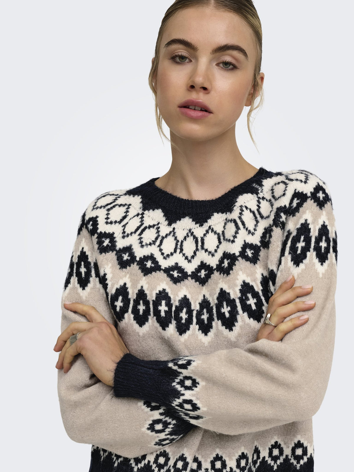 Only Damen Pullover Night Sky/Strin