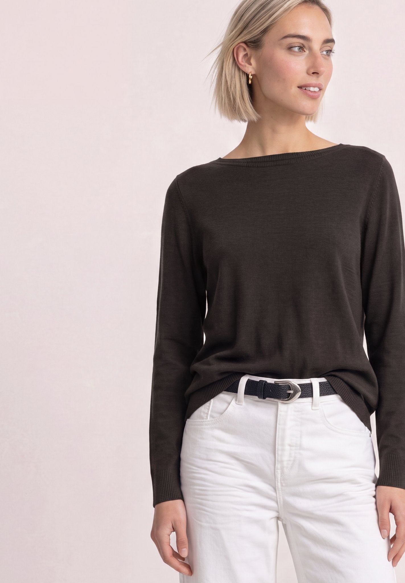 Street One Damen Pullover  Black Cof