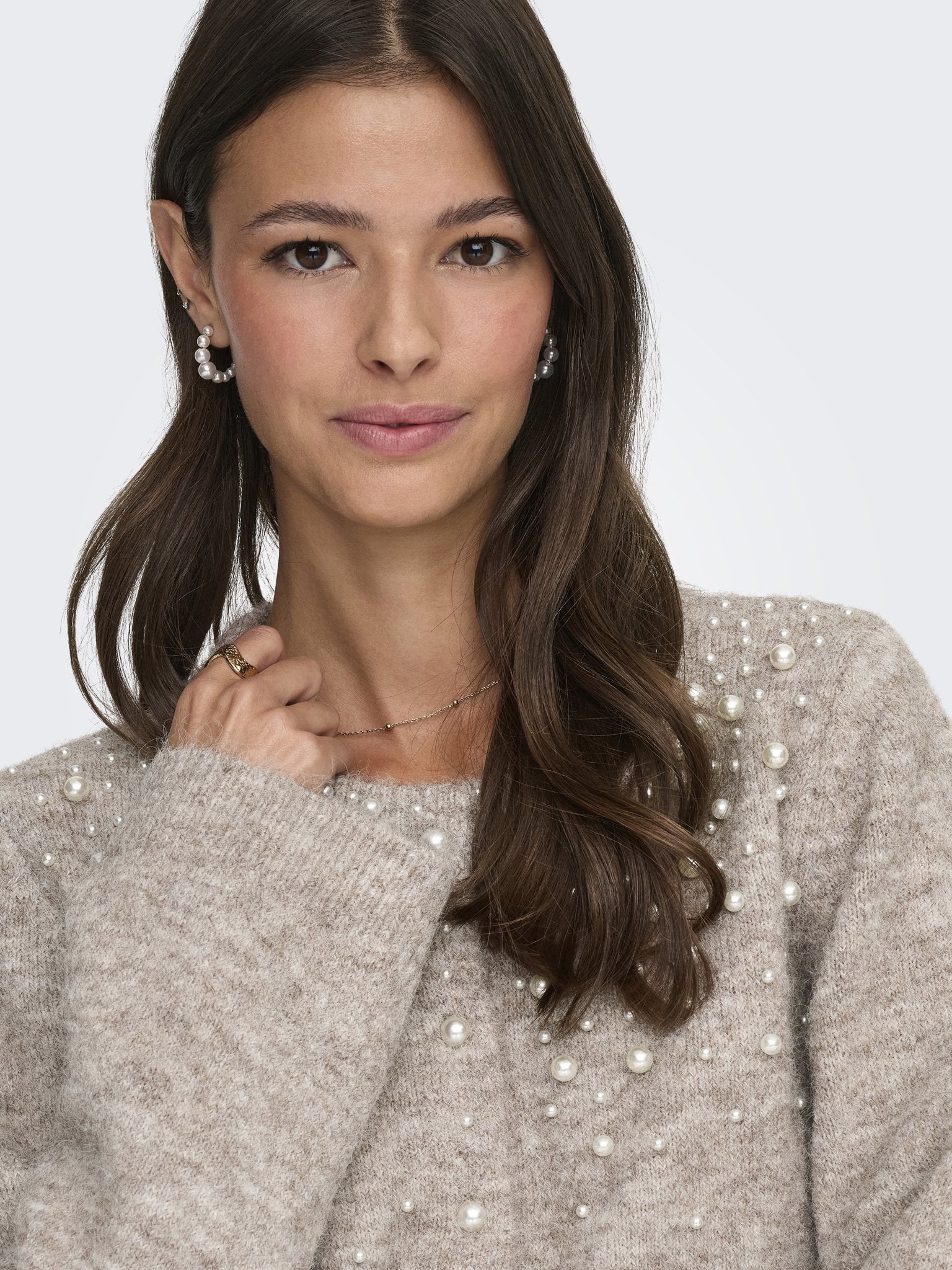 Only Damen Strickjacken Malt Ball/Melan