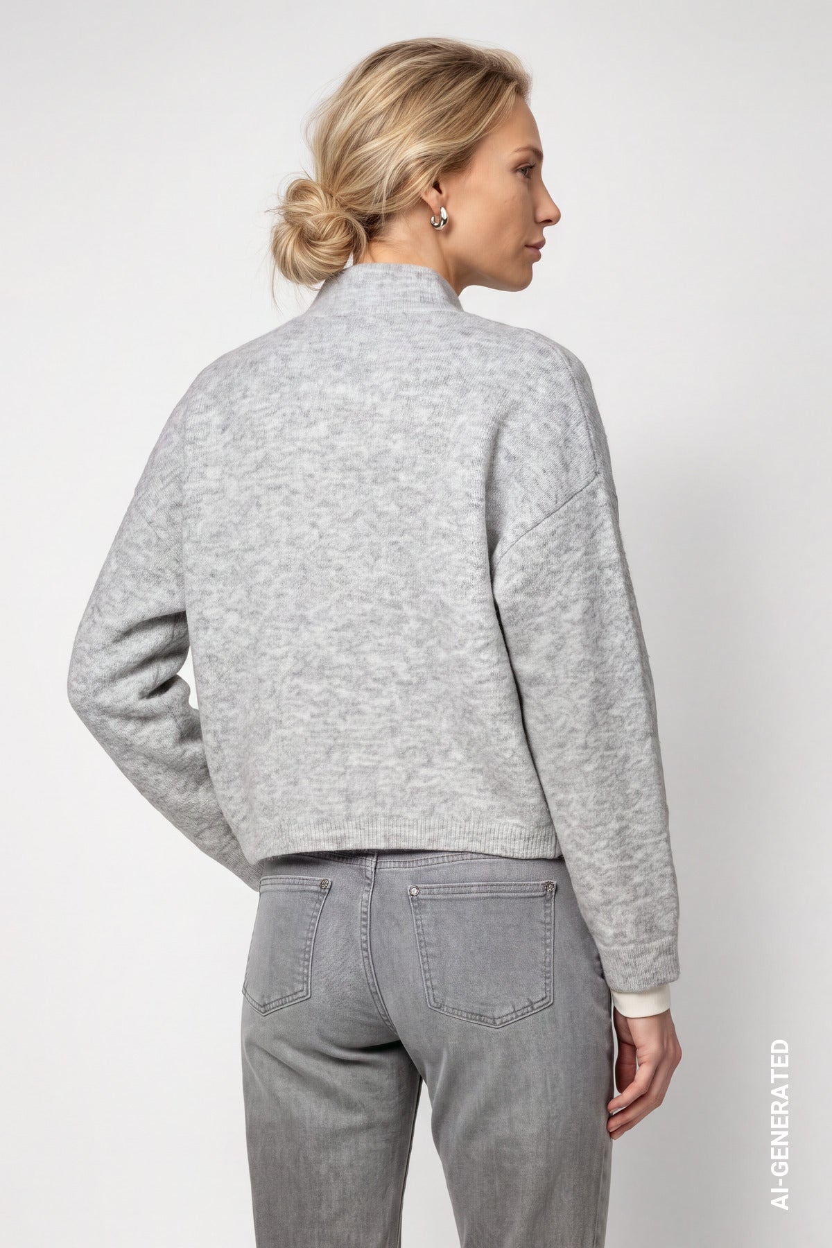 Monari Damen Strickjacken Light Grey