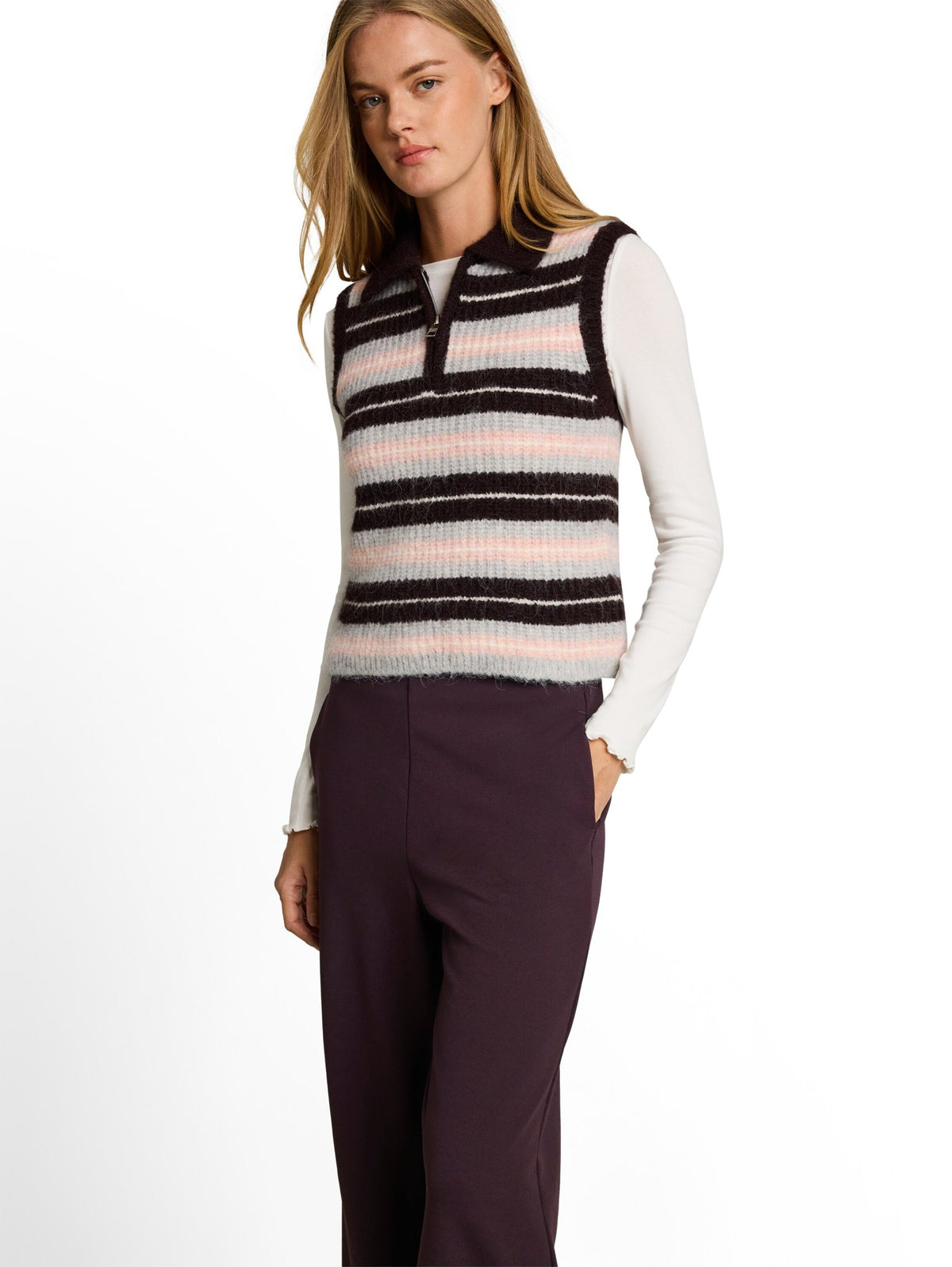 Tom Tailor denim Damen Hosen Dark Plum