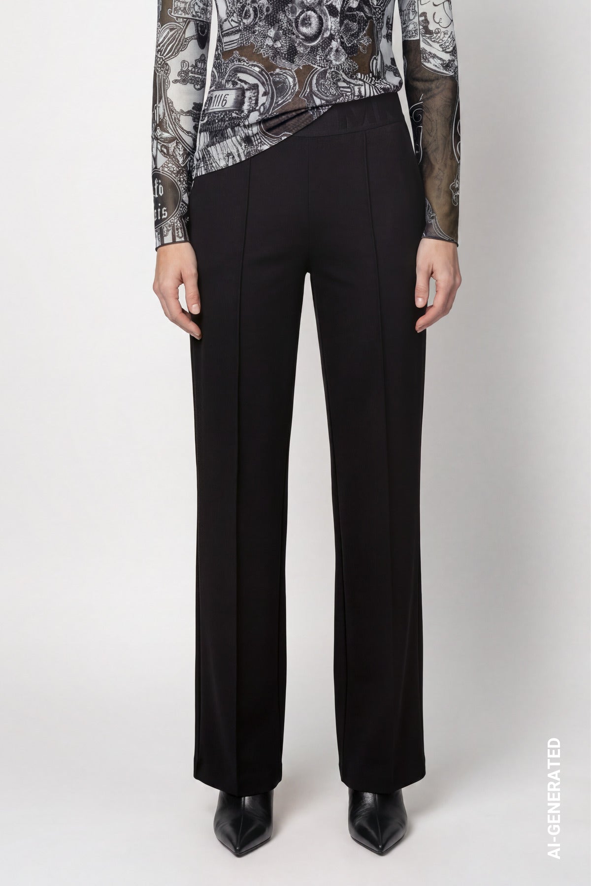 Monari Damen Hosen  Schwarz