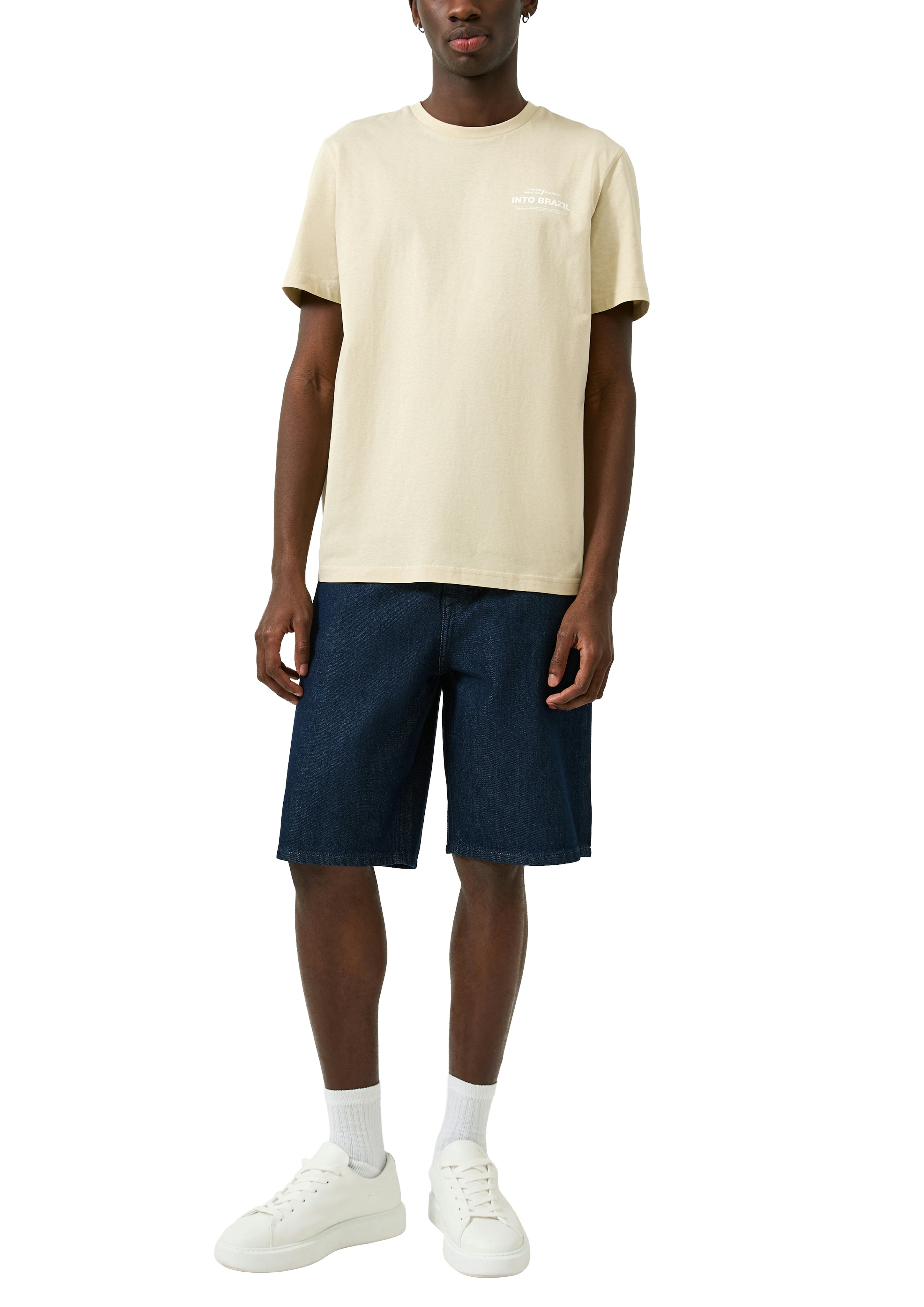 QS by S.Oliver Herren T-Shirts kurz Grey/Black