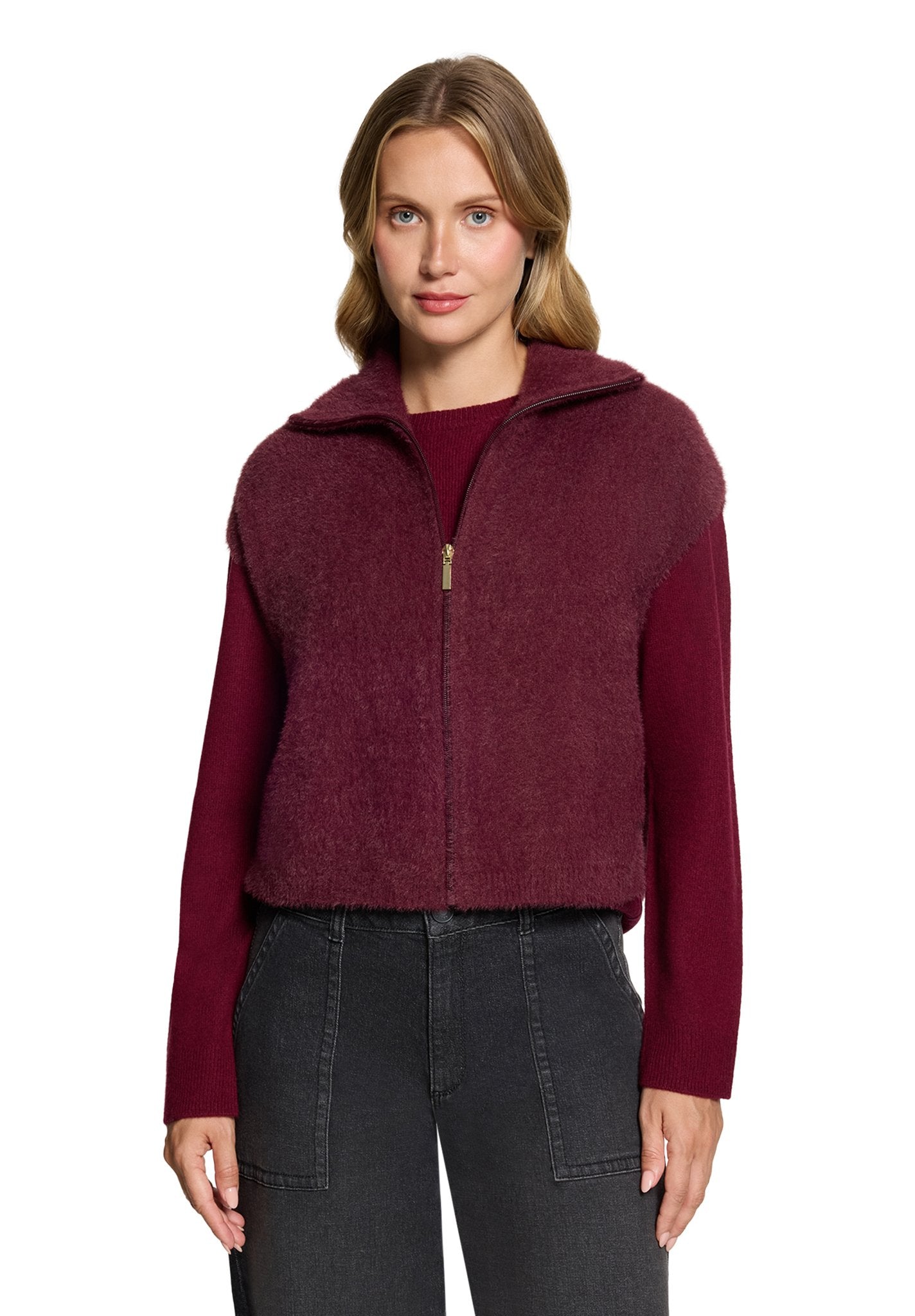 Betty & Co Damen Strickjacken Fall Burgundy
