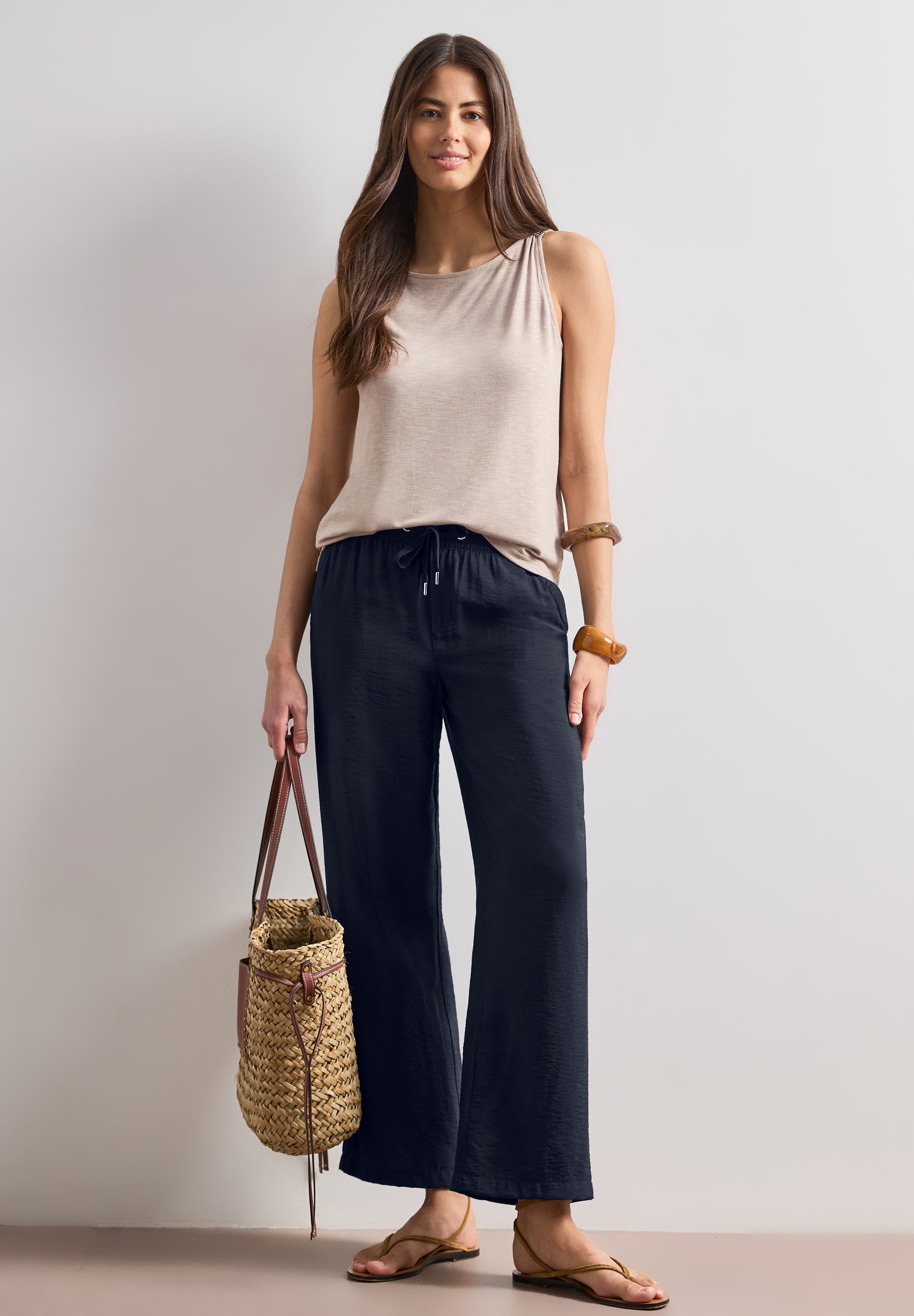 Street One Damen Hosen  Deep Blue