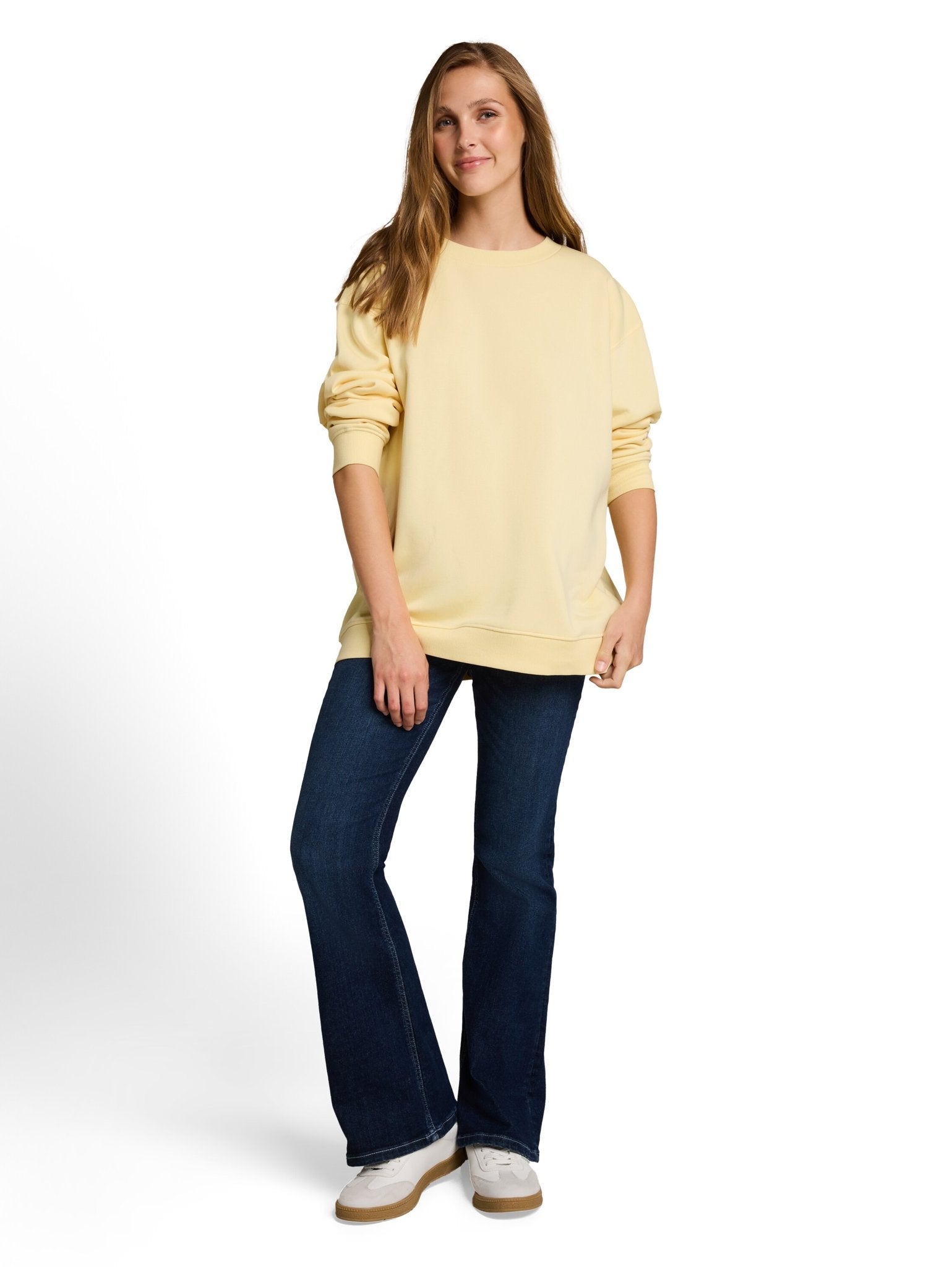 Tom Tailor denim Damen Sweatshirts Soft Vanilla Ye