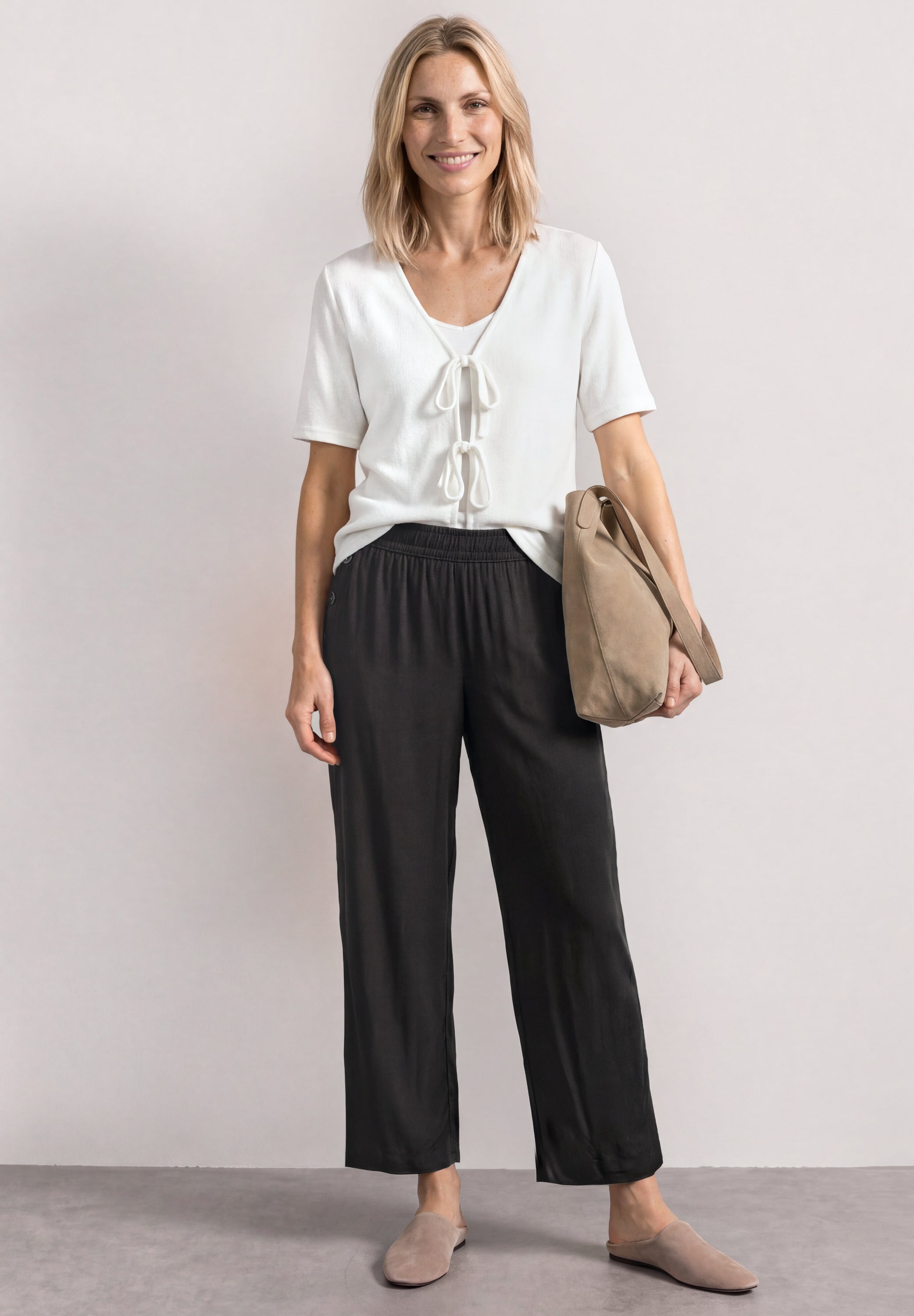 Street One Damen Hosen  Black