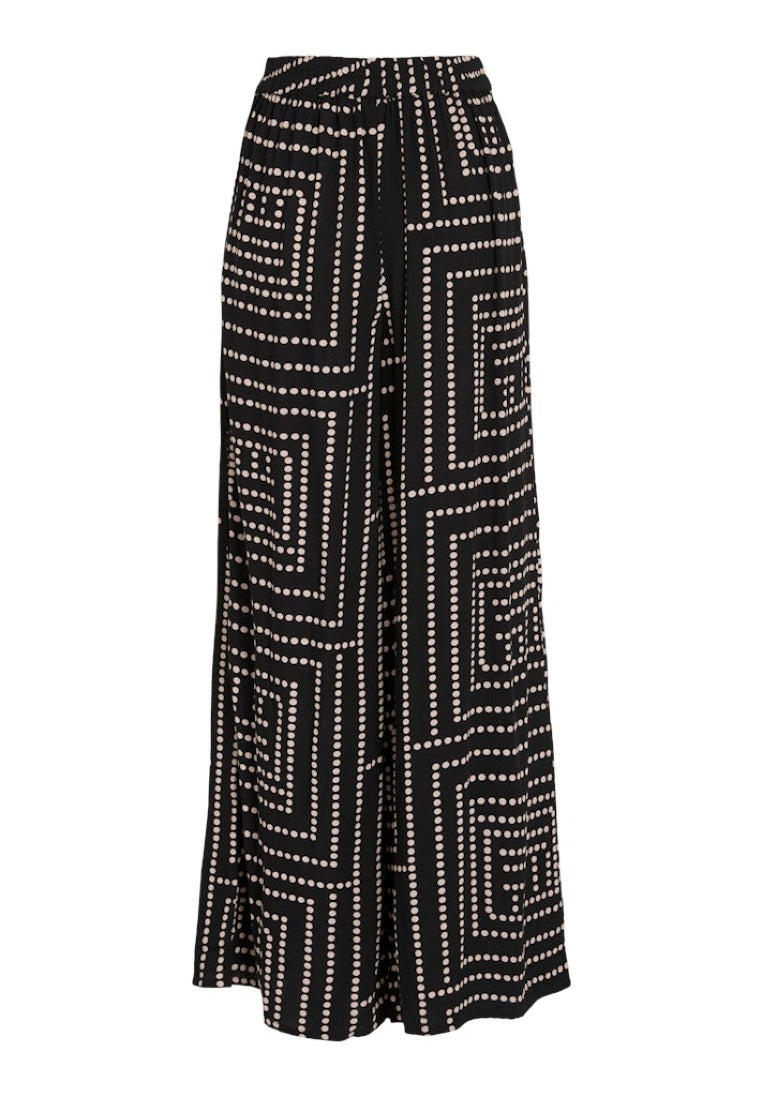 Vila Damen Hosen Black Beauty/Kl