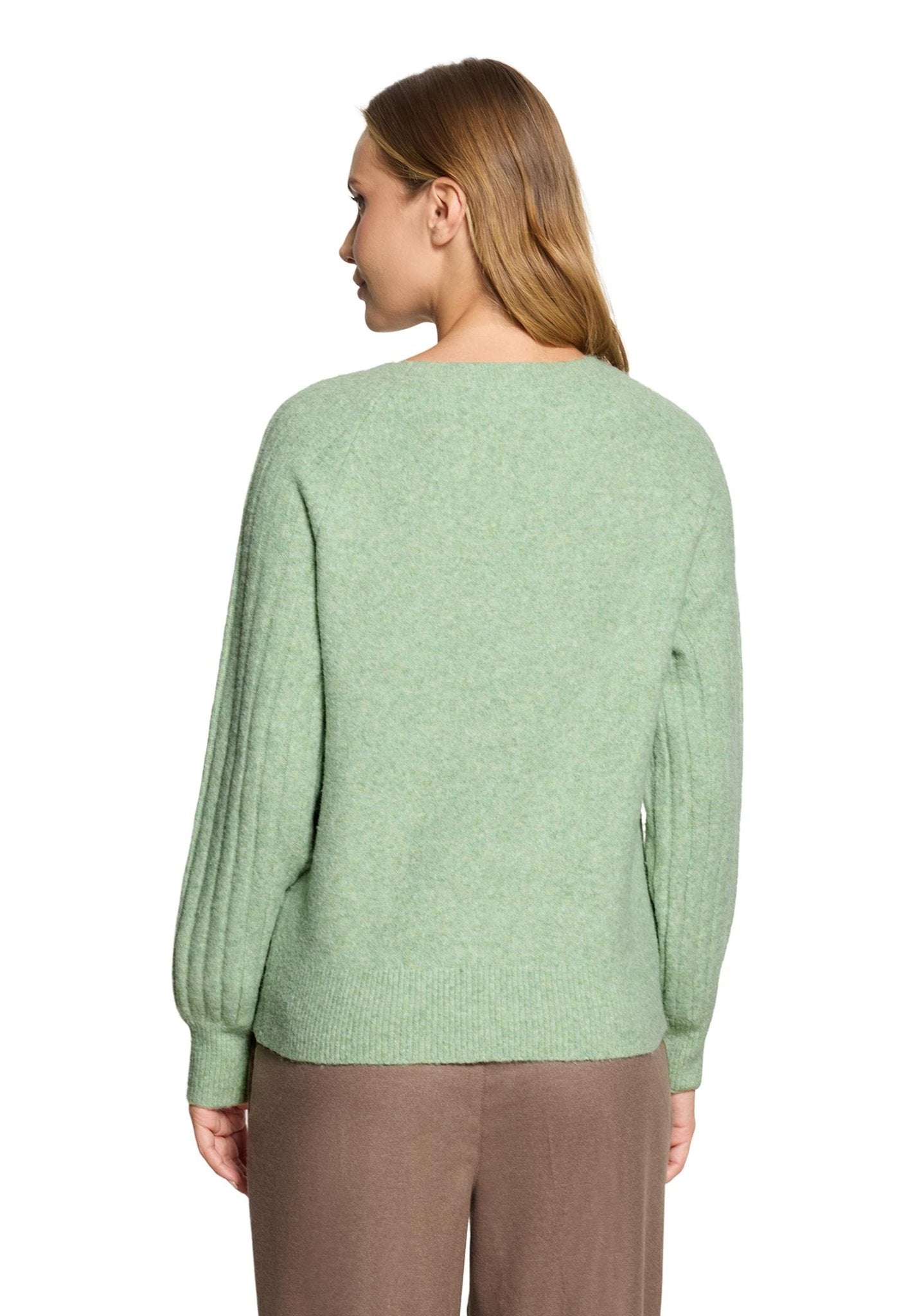 Cartoon Damen Pullover Green Melange