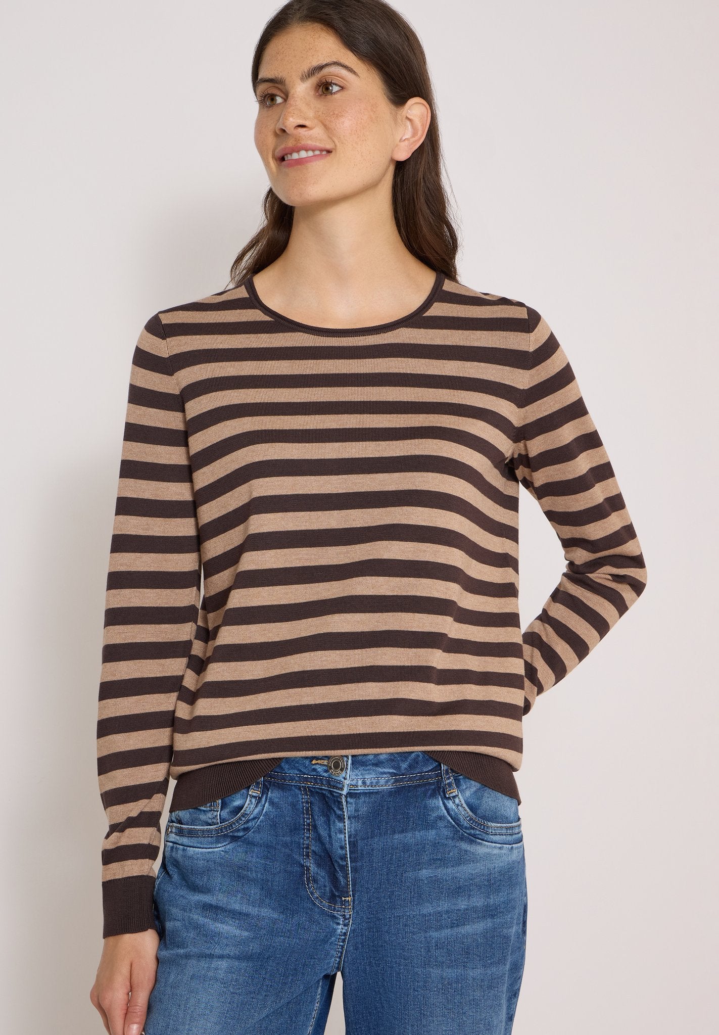 Cecil Damen Pullover  Truffle B
