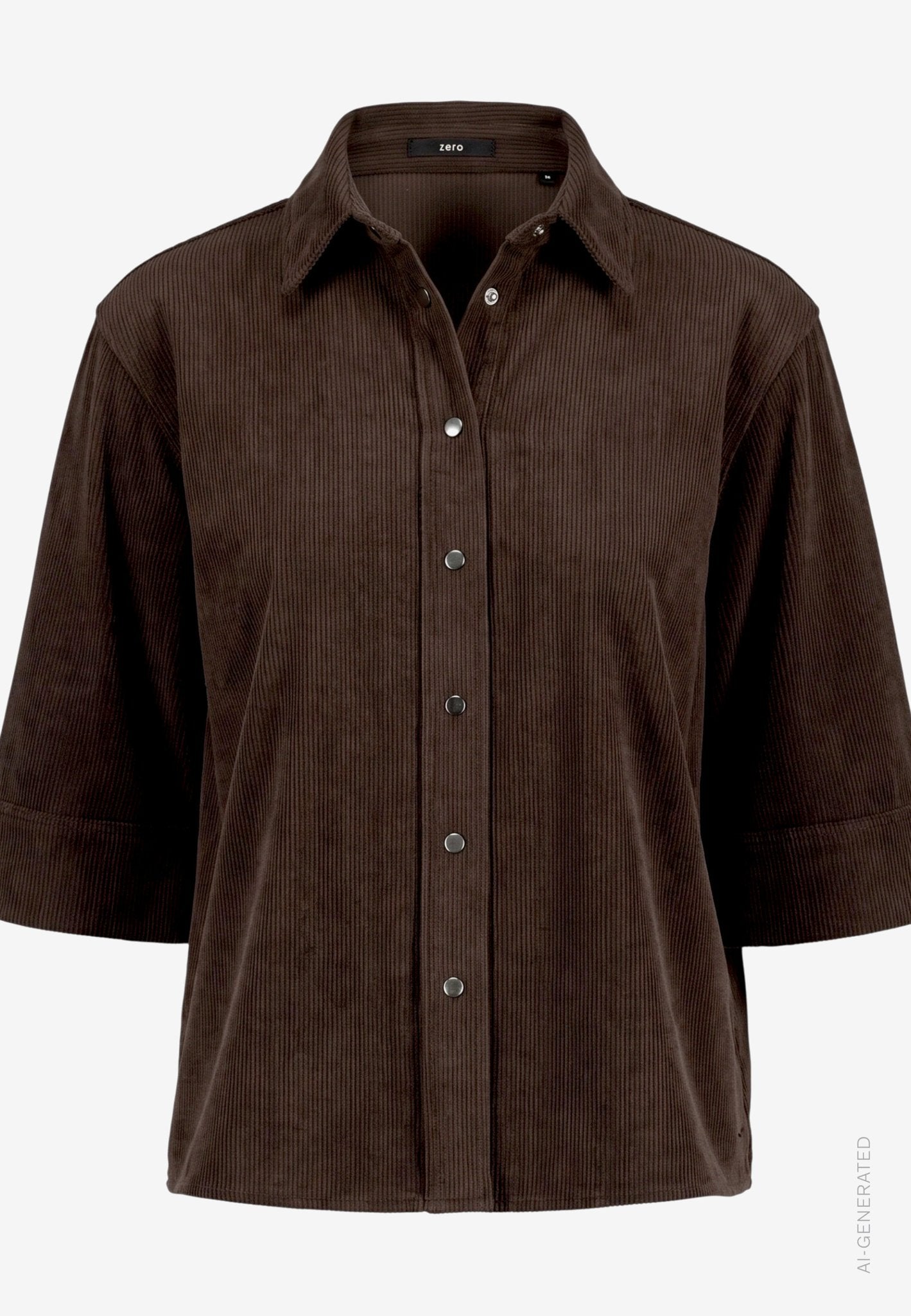 Zero Damen Blusen kurz Black Coffee