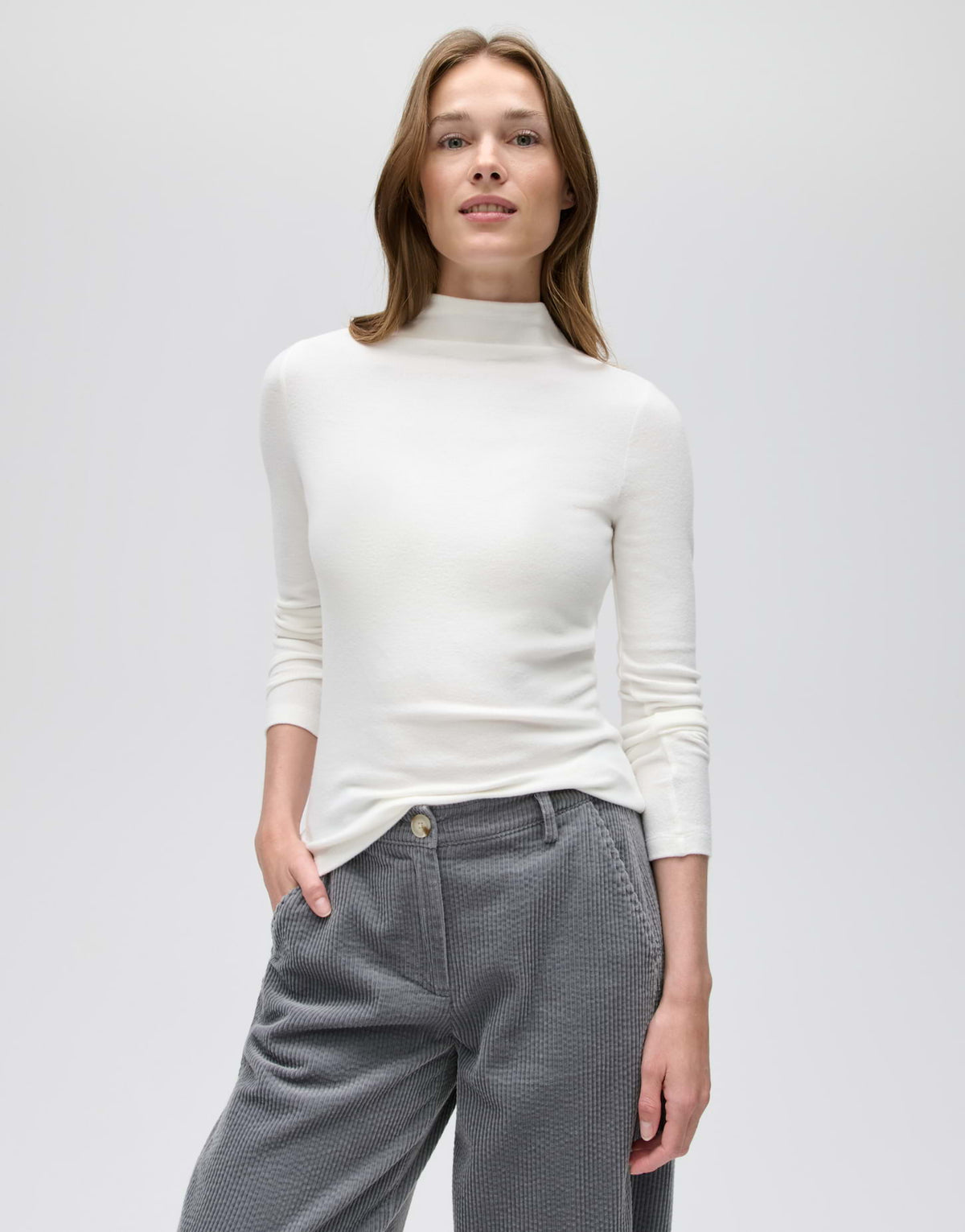 Opus Damen T-Shirts Milk