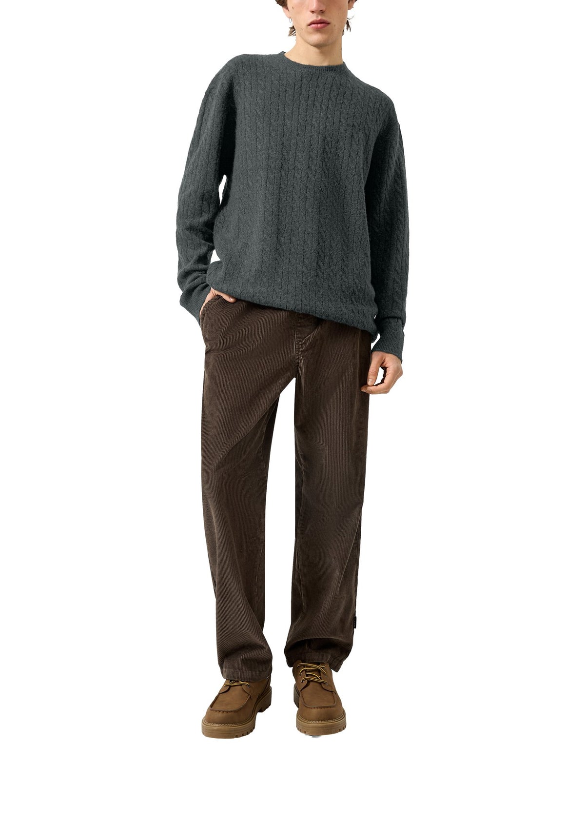 QS by S.Oliver Herren Pullover  Blue Green