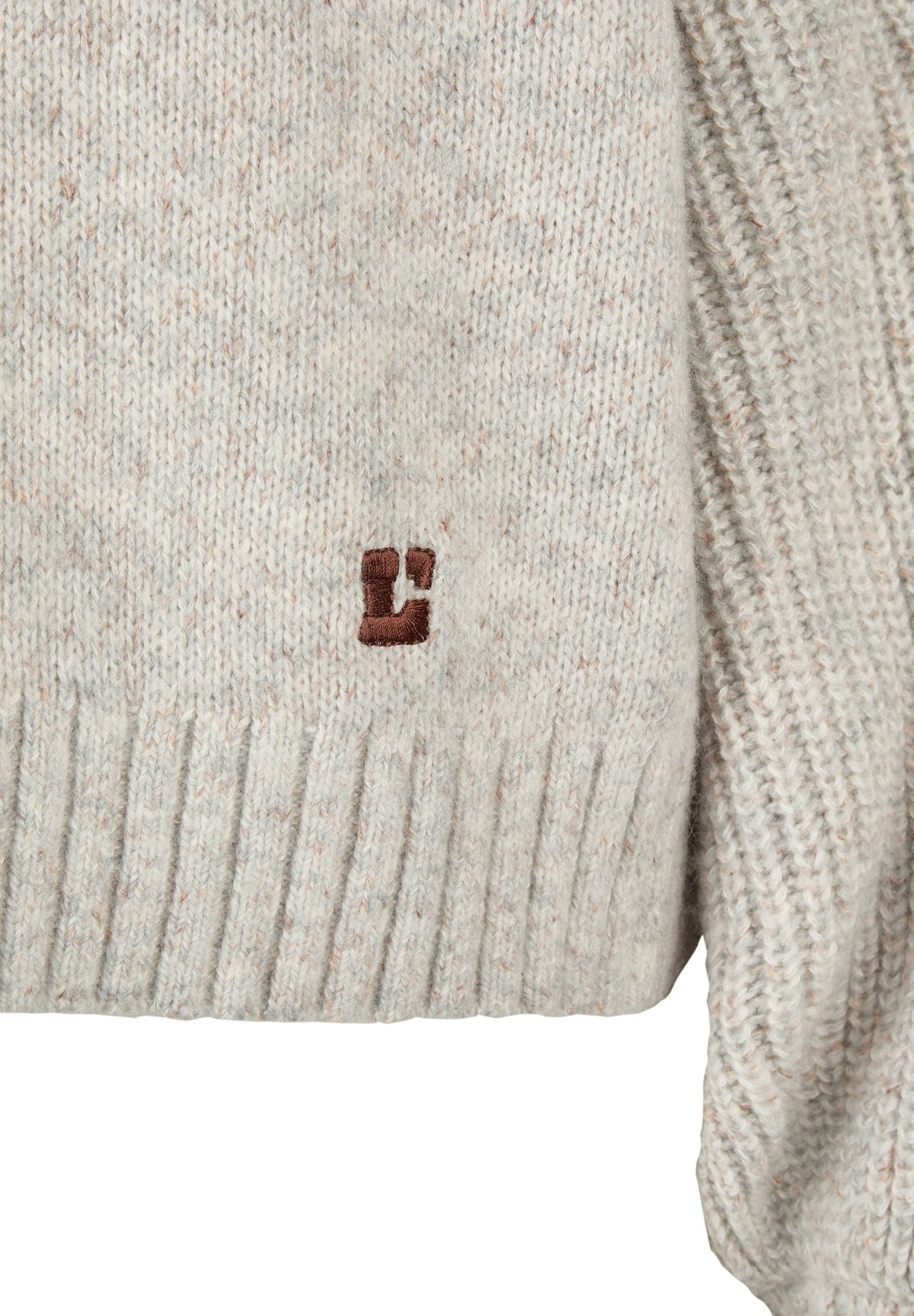 Le Comte Damen Pullover Perlgraumela