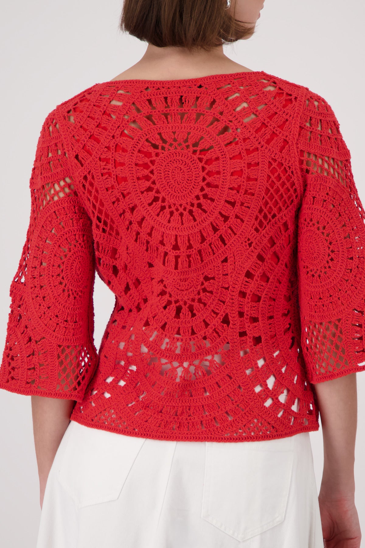 Monari Damen Pullover  Coral Red