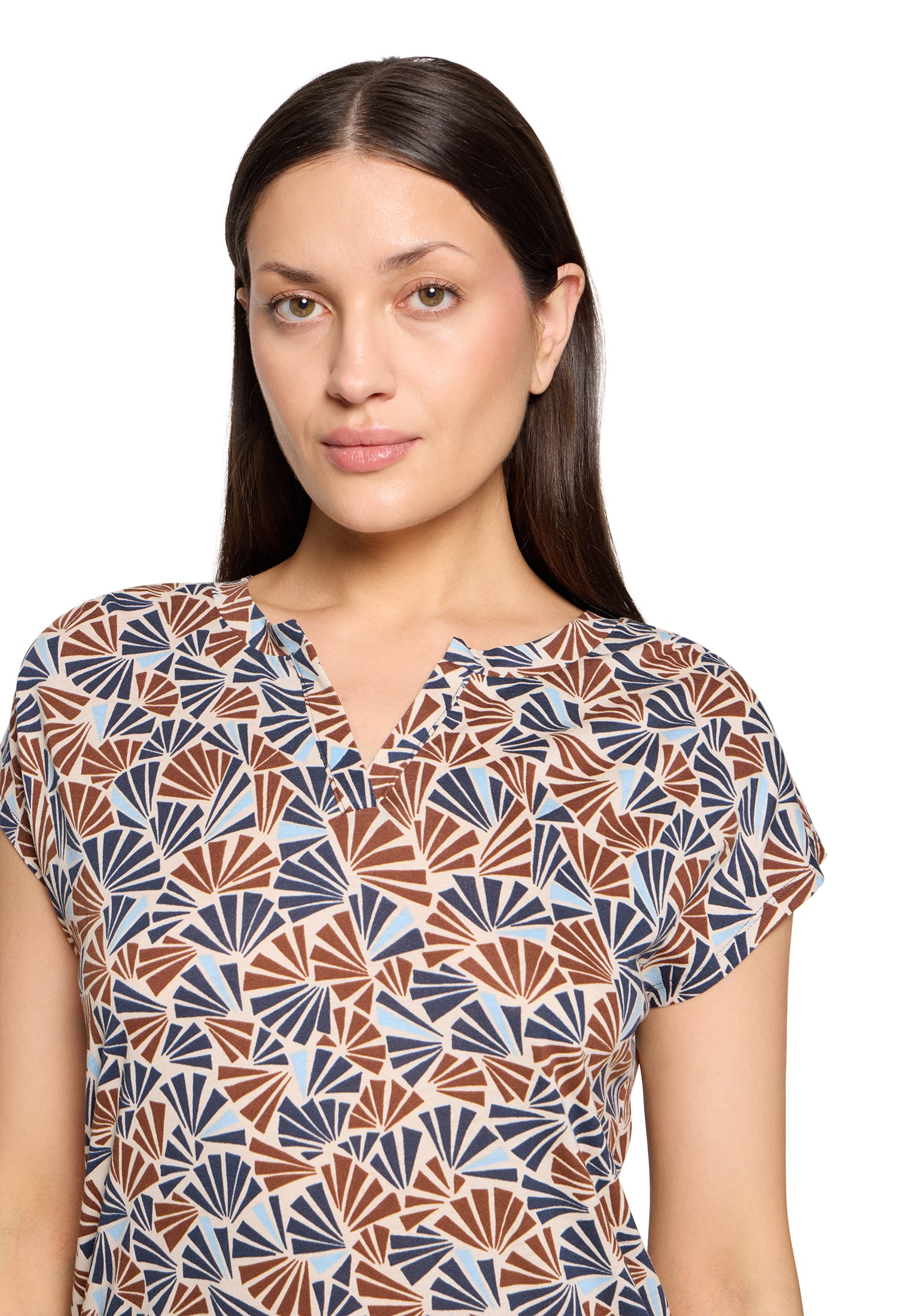 Betty & Co Damen T-Shirts Nature/Brown