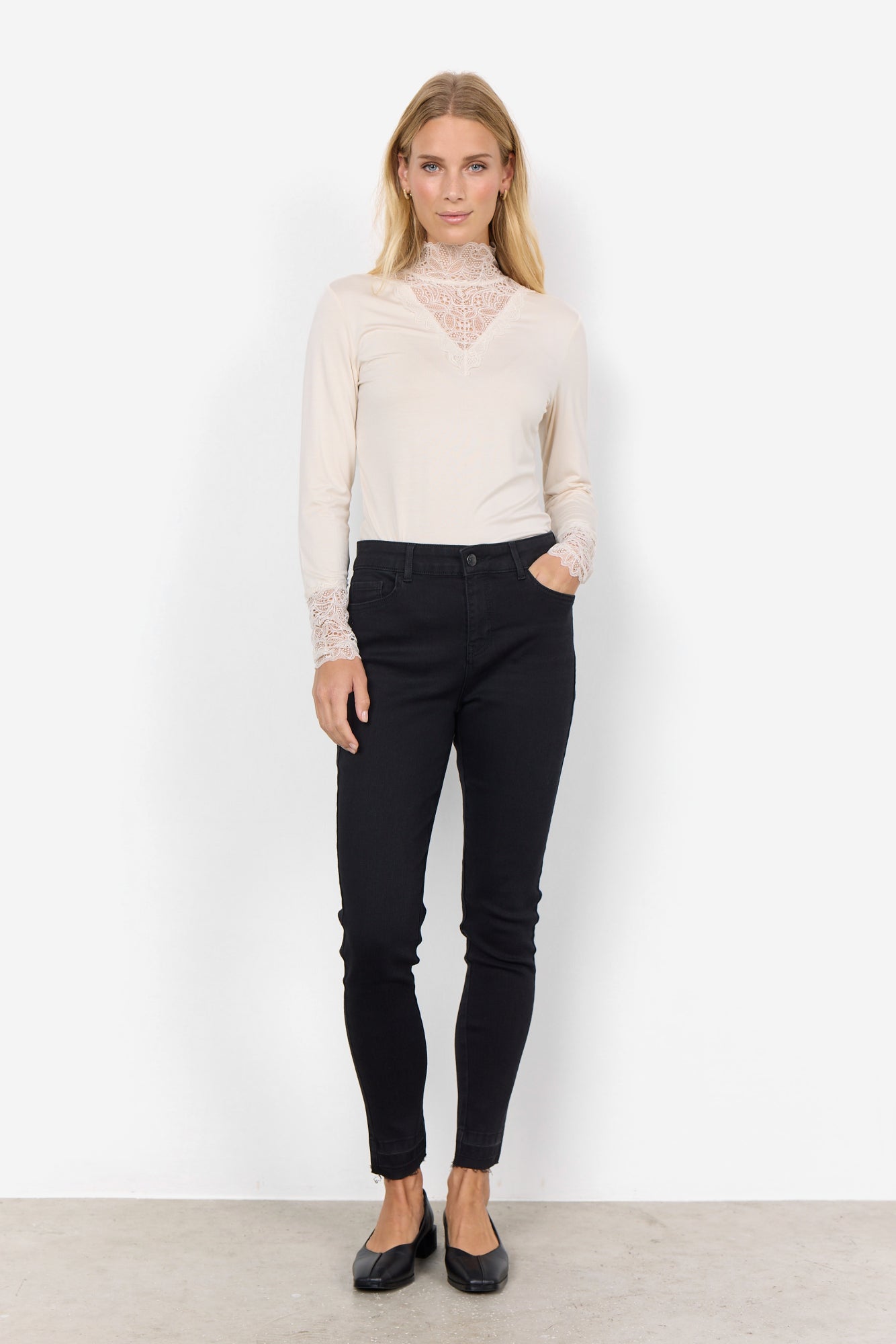 Soya Concept Damen T-Shirts Cream