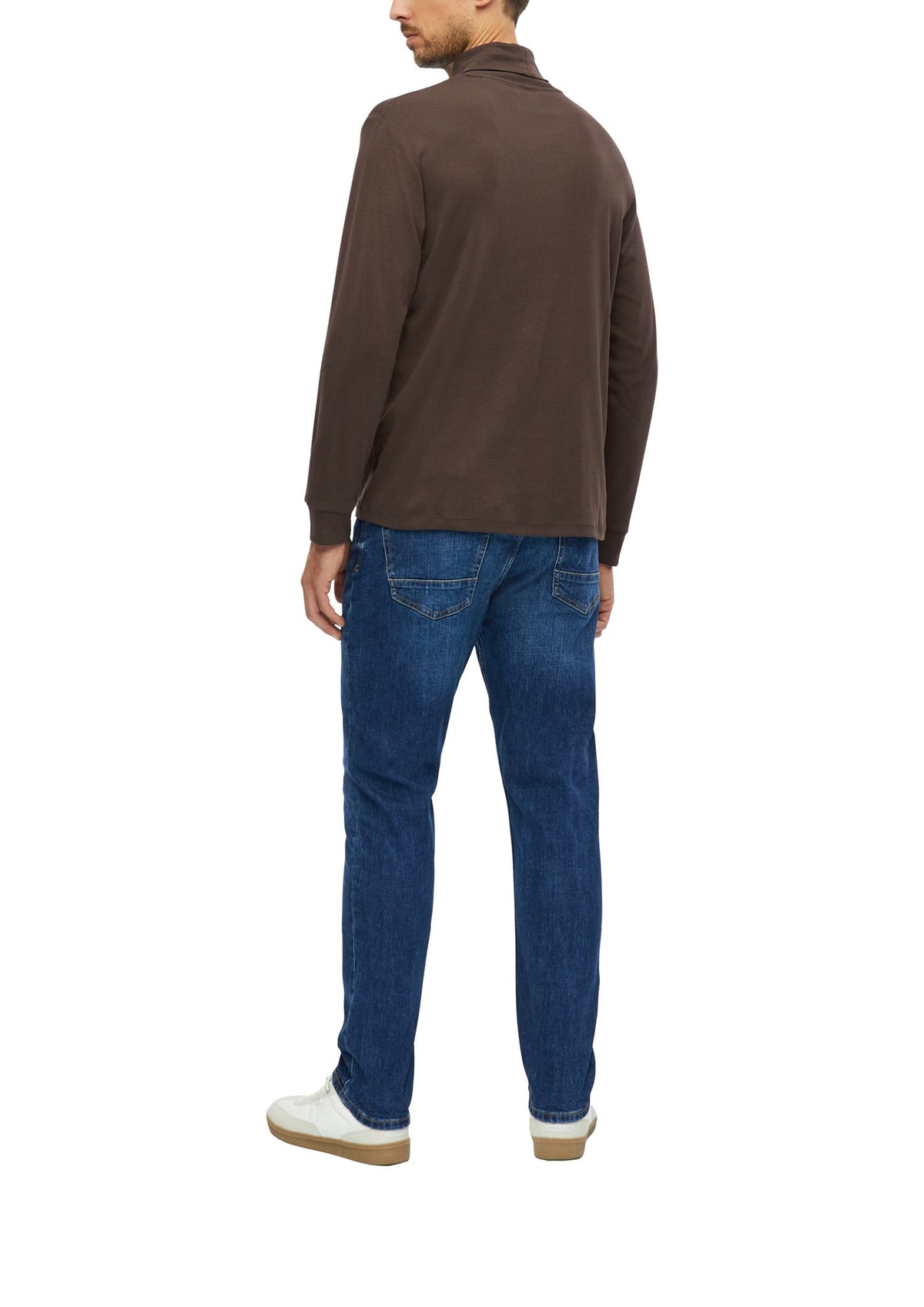 S. Oliver red Herren T-Shirts lang  Brown