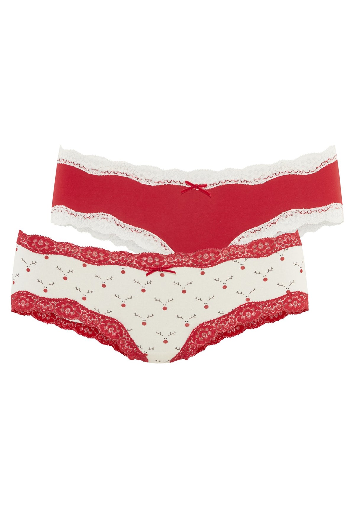 Lascana Slip Aop+Red Xmas