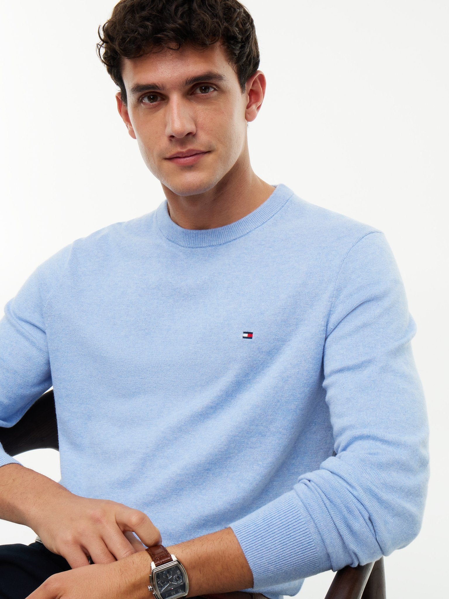 Tommy Hilfiger Herren Sweatshirts Dvd Blue