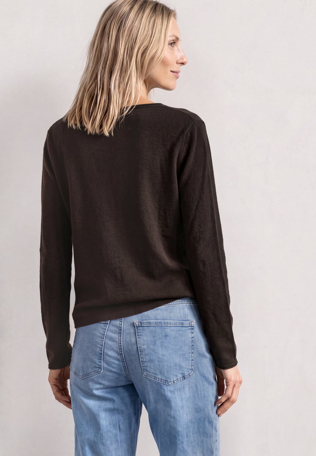 Street One Damen Pullover  Black Cof