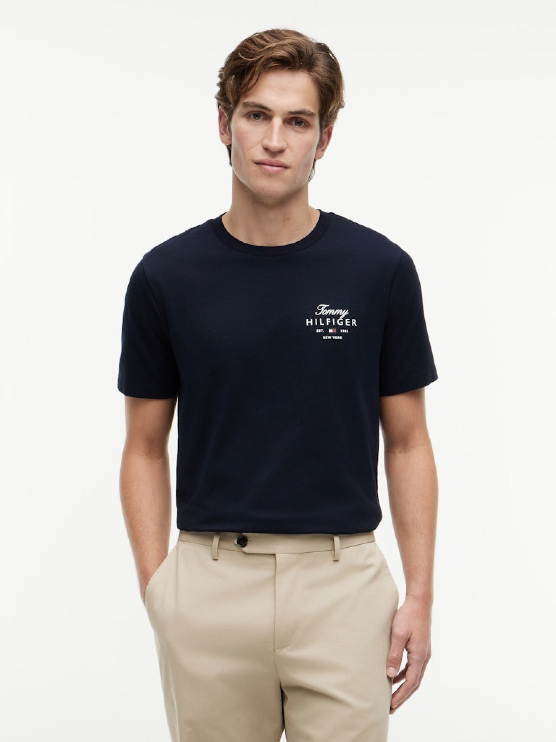 Tommy Hilfiger Herren T-Shirts kurz Dw Blue