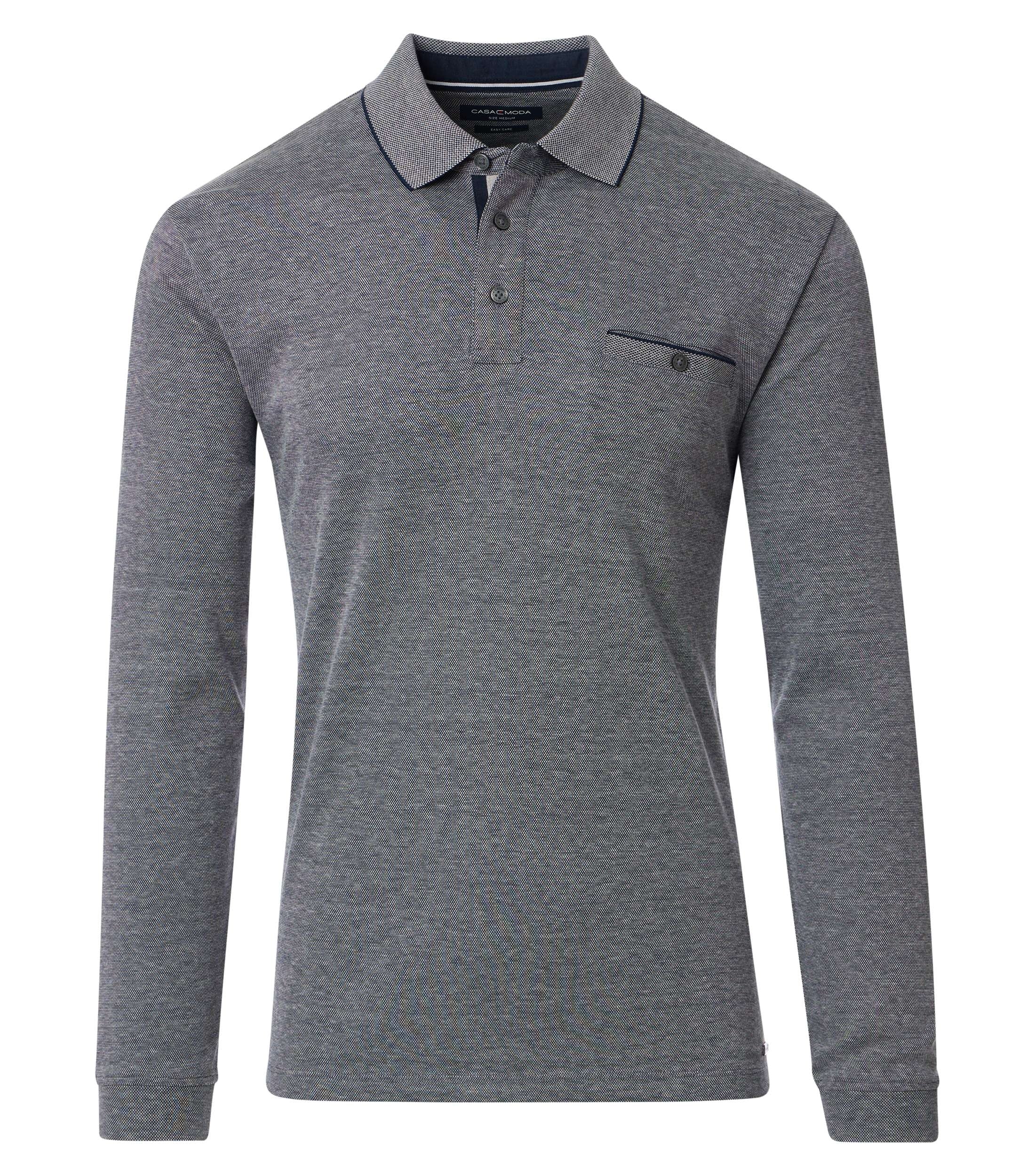 Casa Moda Herren T-Shirts kurz  Blau