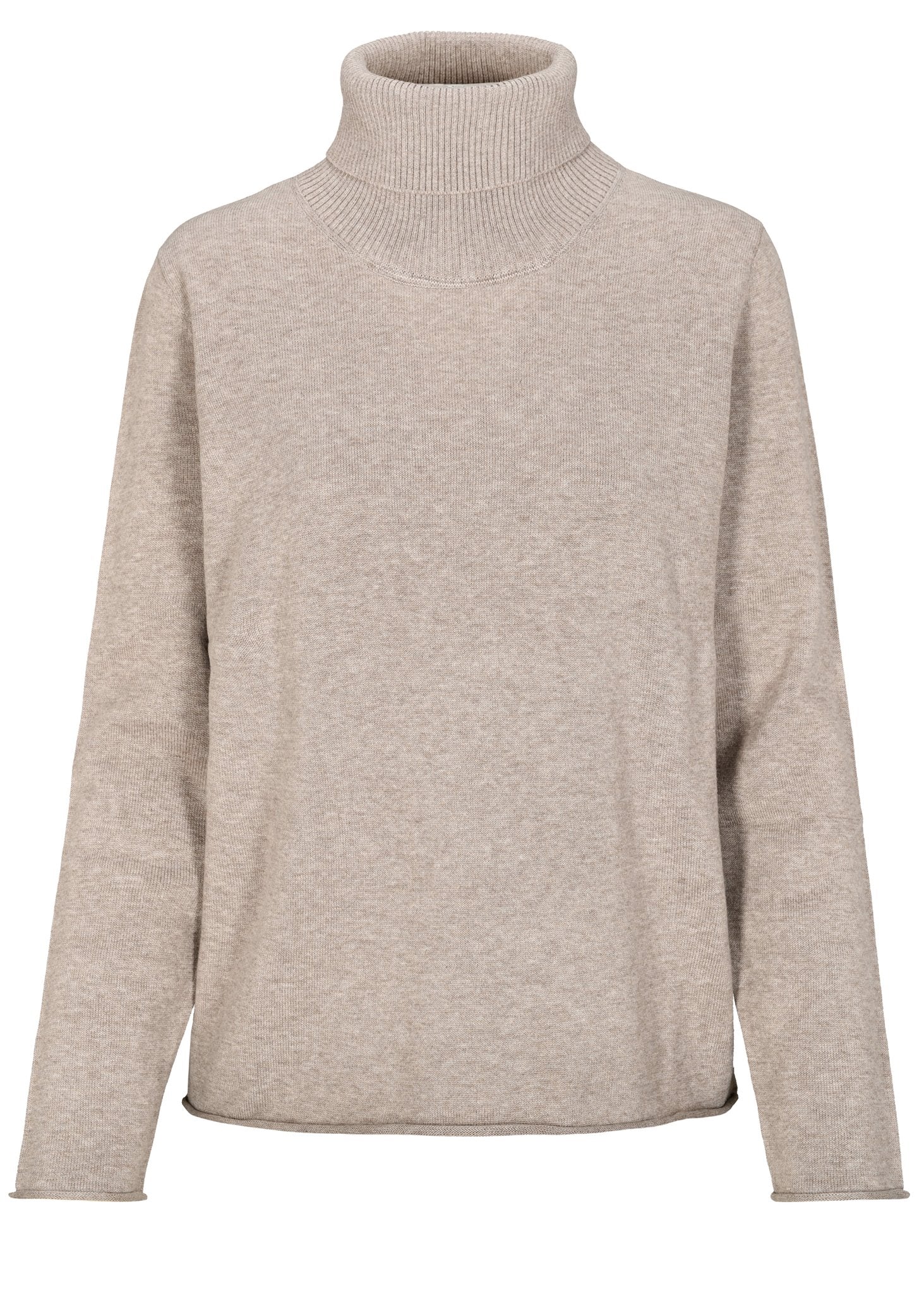 Clarina Damen Pullover Taupe Mel.