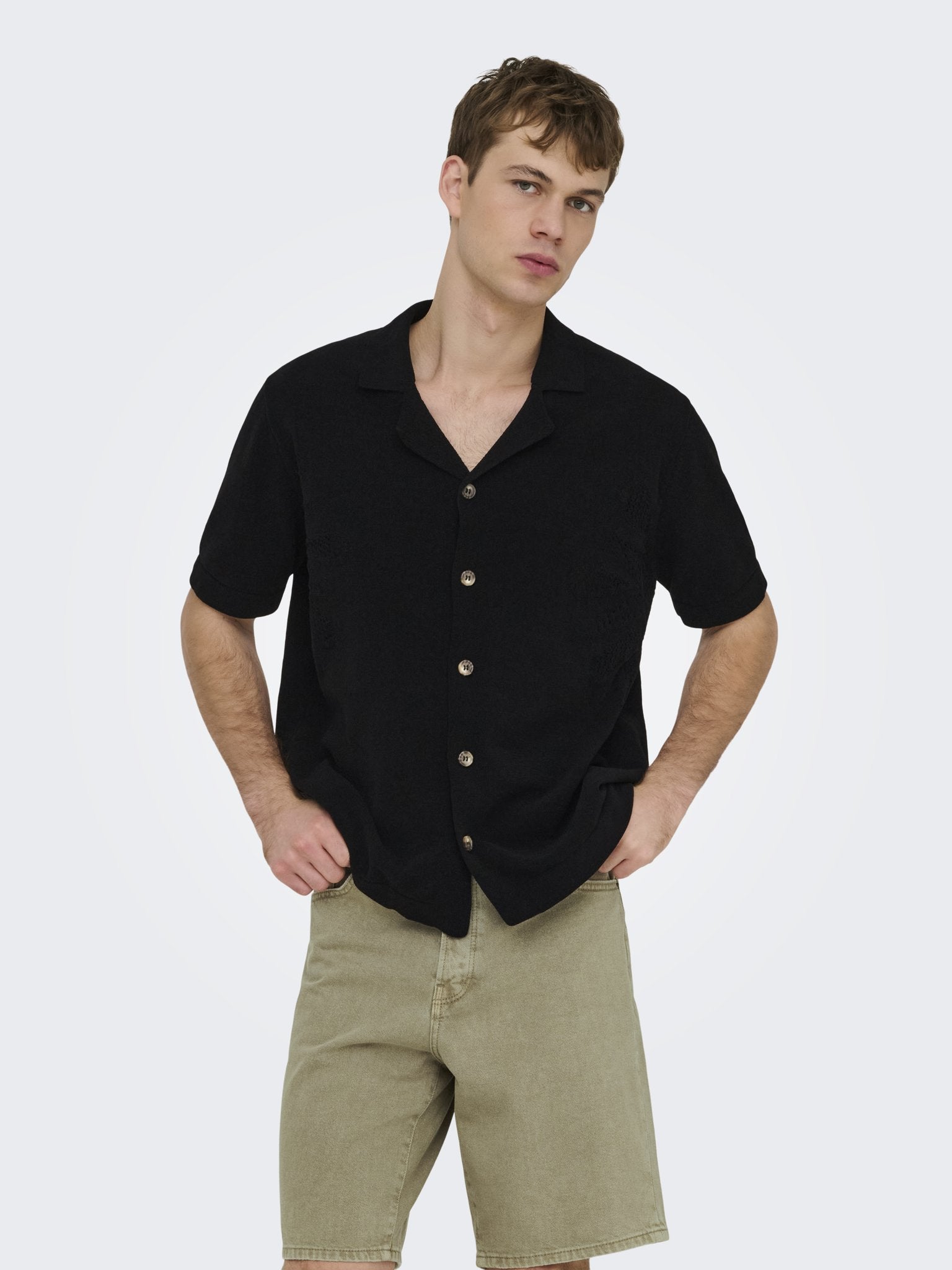 Only & Sons Herren Strickjacken Black