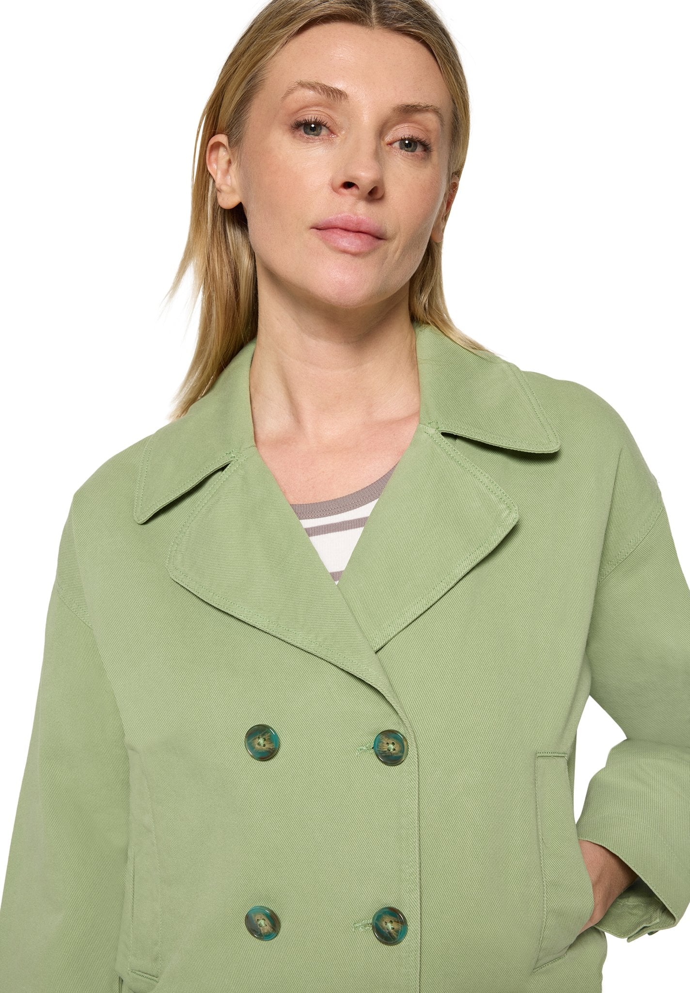 Cartoon Damen Blazer Green Eyes