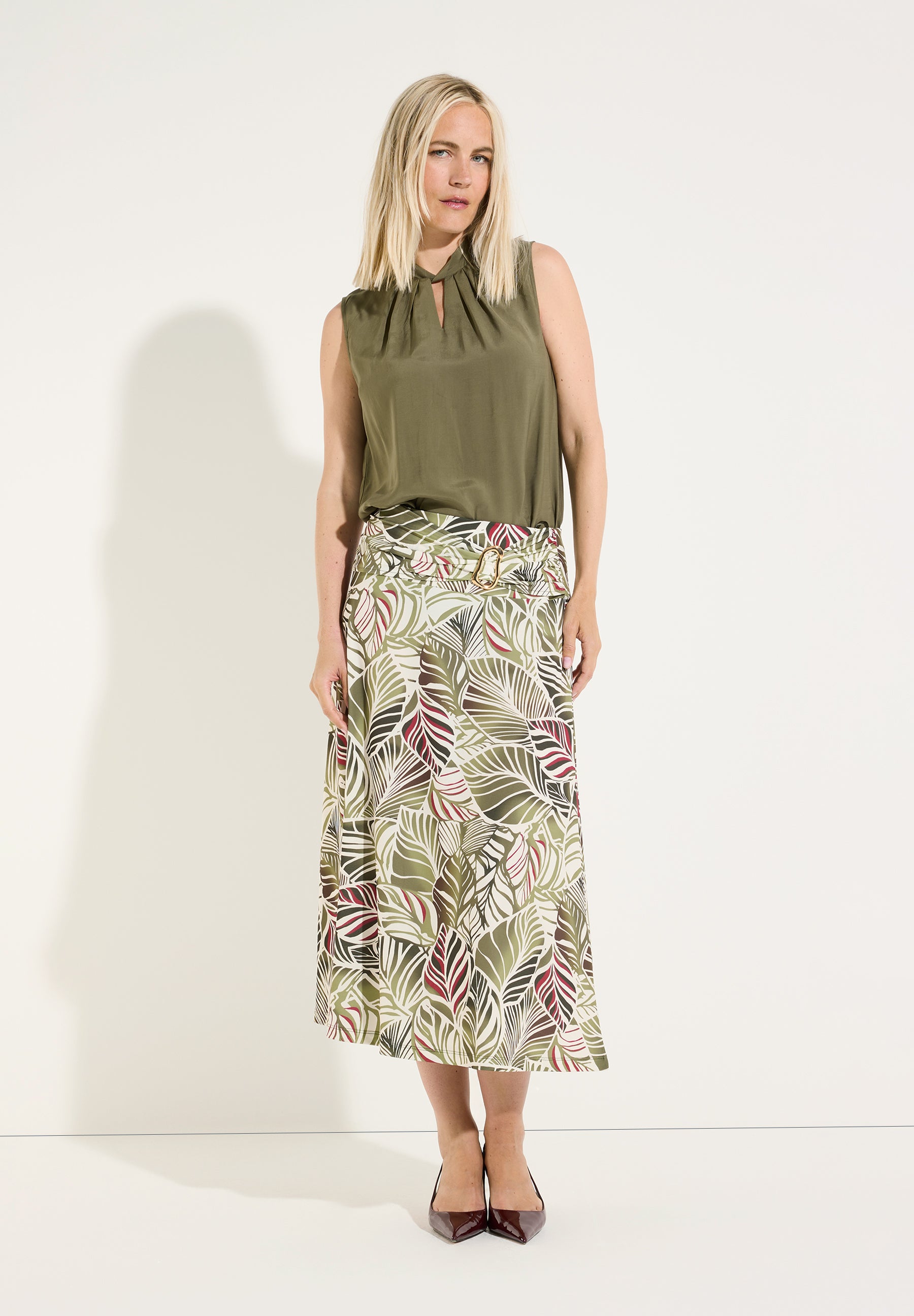 More & More Damen Blazer Jungle Gre