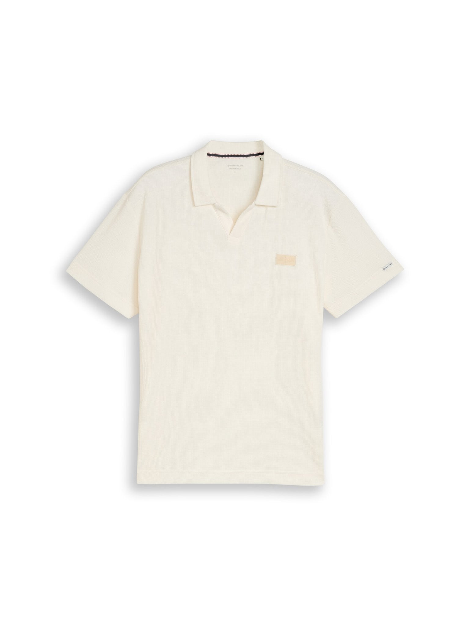 Tom Tailor Herren Polo-Shirts Gardenia White