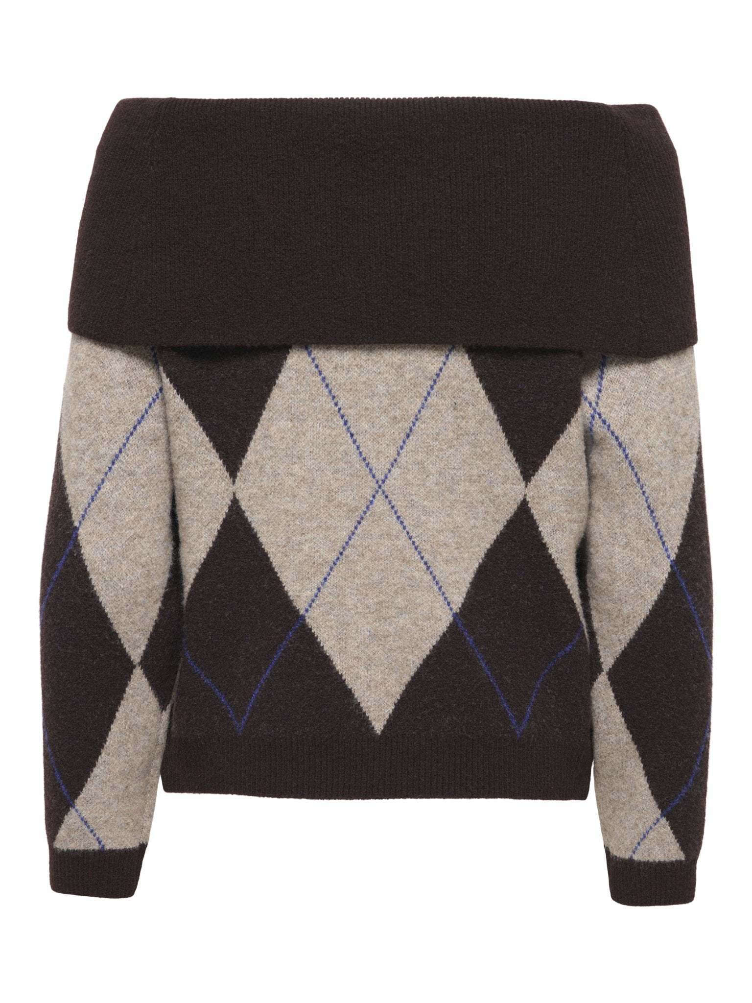only Damen Pullover Coffee Bean/Wal