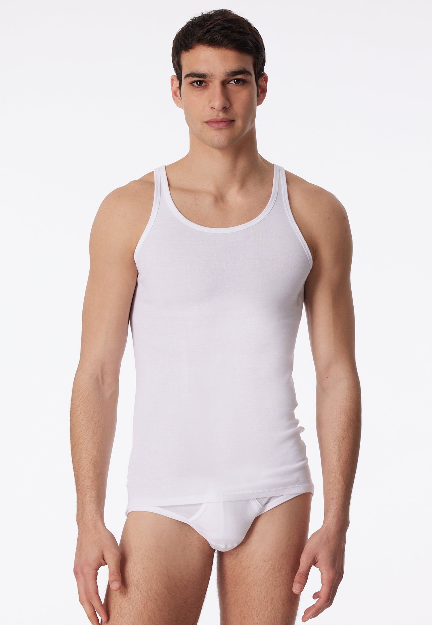 Schiesser Hemd Weiss