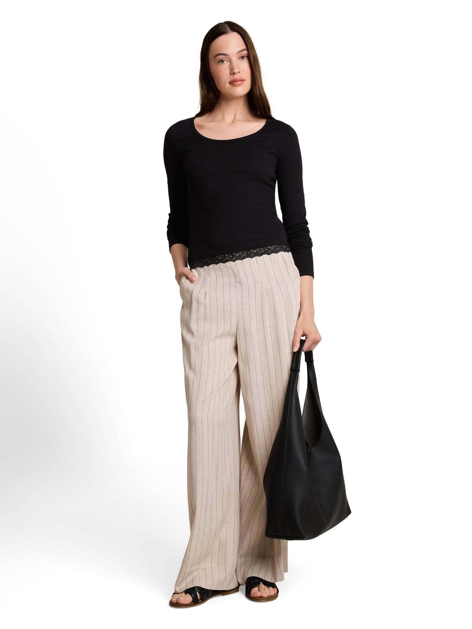 Tom Tailor denim Damen T-Shirts Deep Black