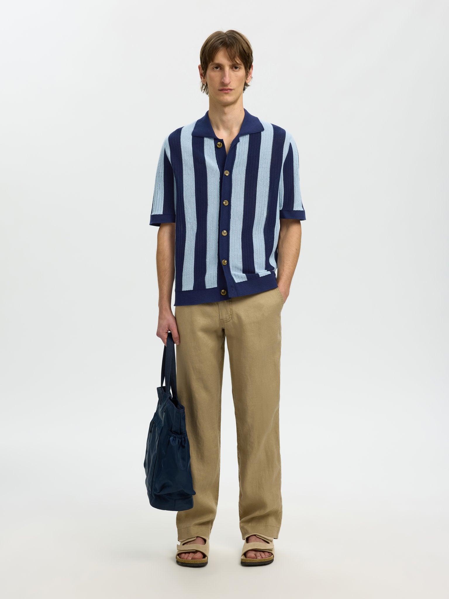 Selected homme Herren Strickjacken Ocean
