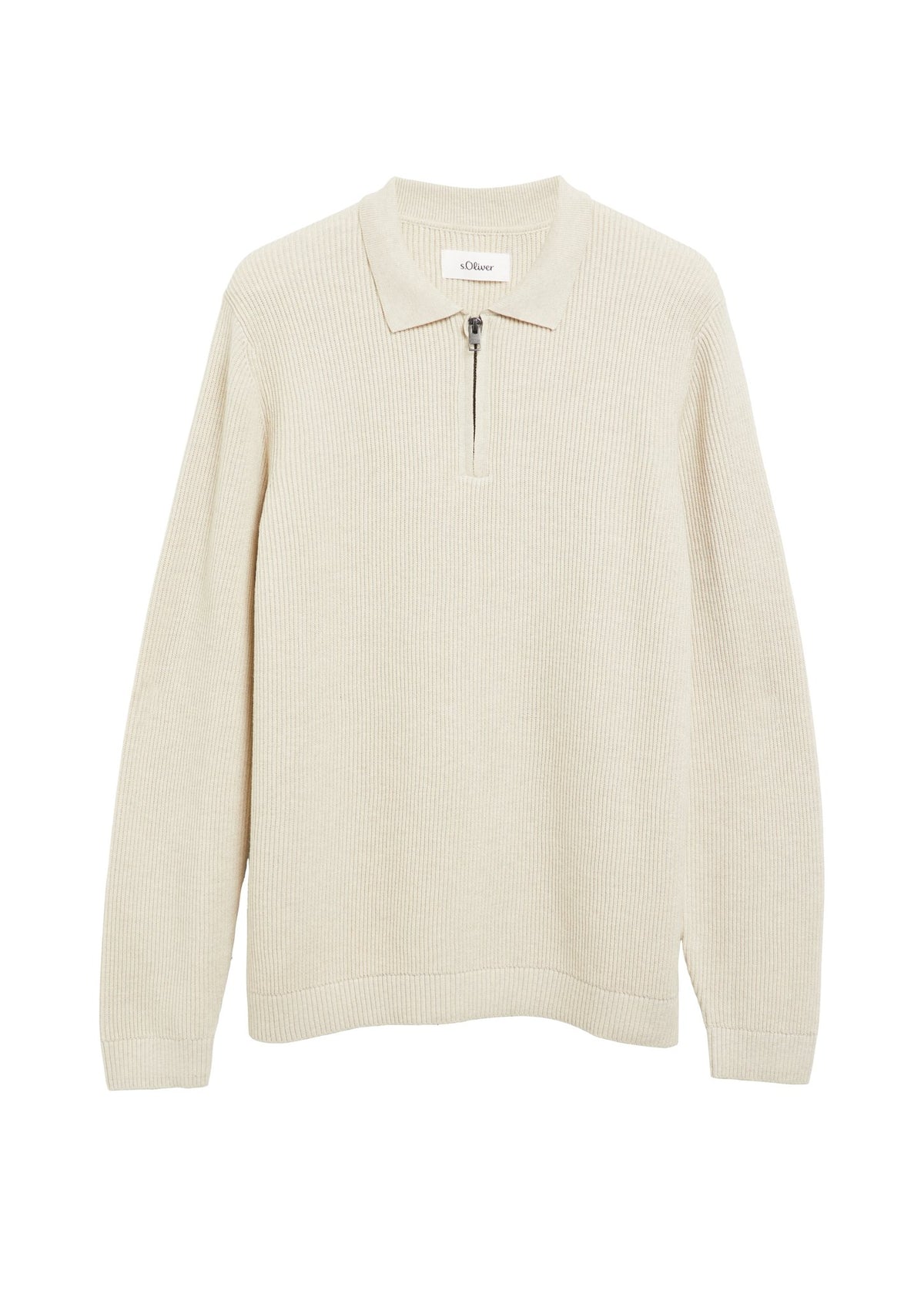 S. Oliver red Herren Pullover W White