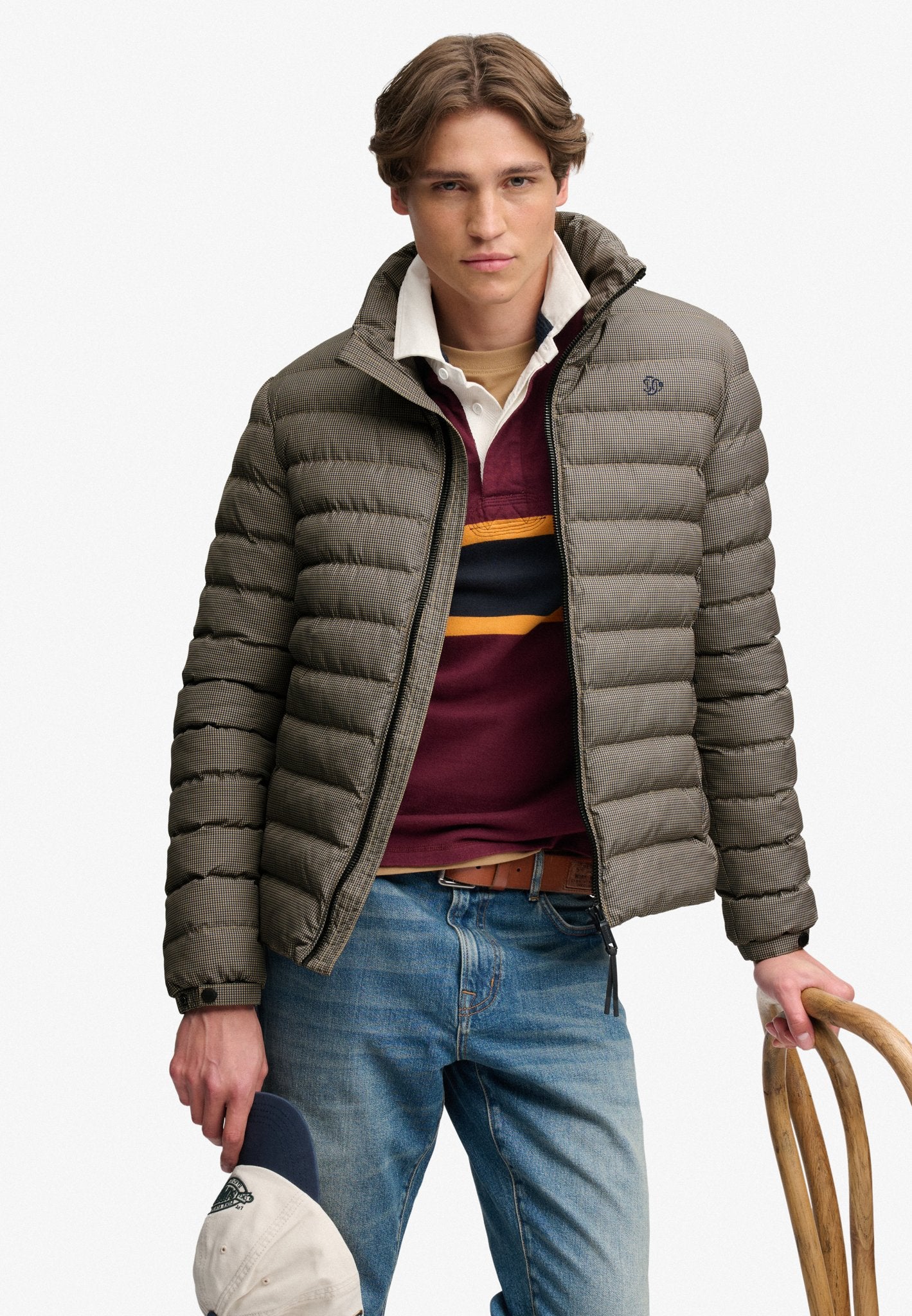 Superdry Men Herren Jacken Mq Brown Herit