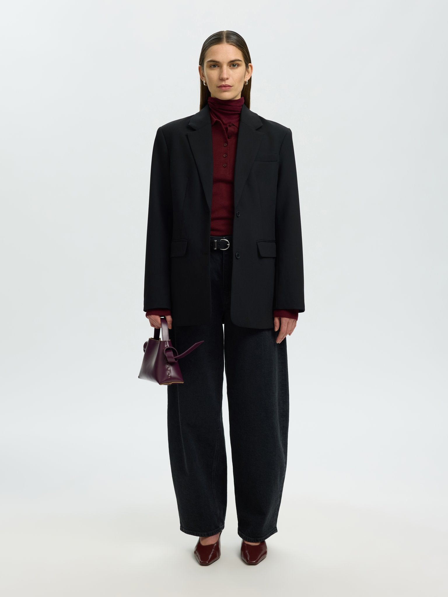 Selected Femme Damen Pullover Tawny Port