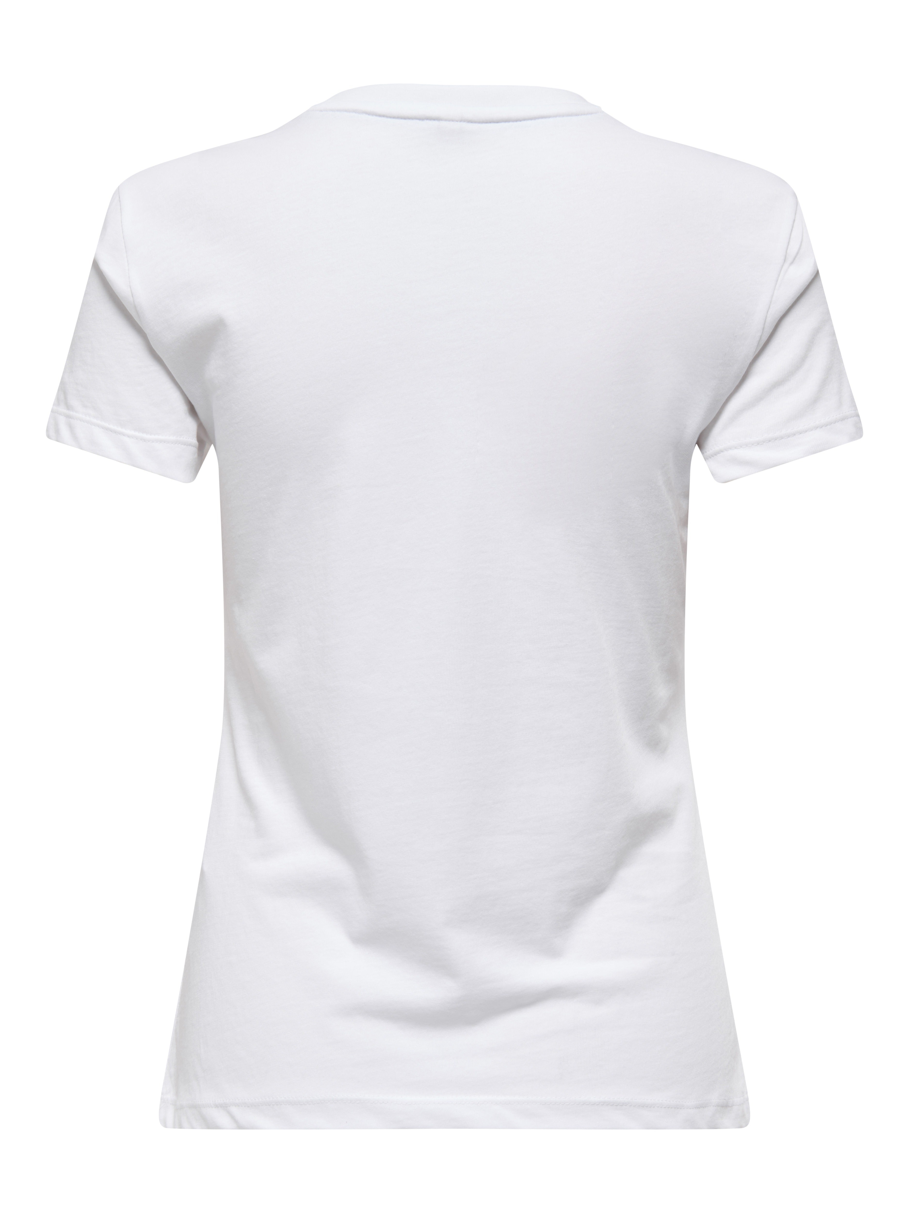Only Damen T-Shirts Bright White/Di