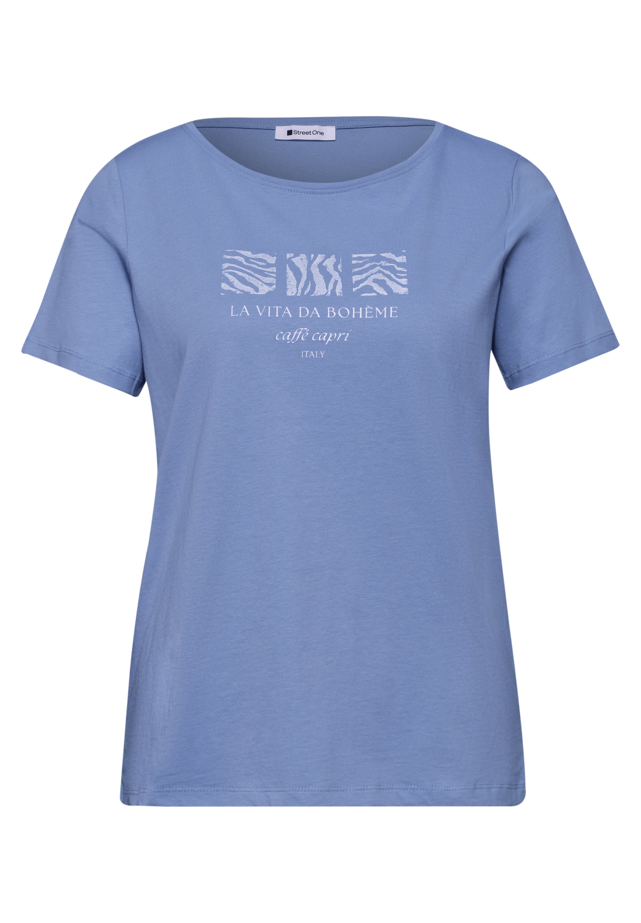 Street One Damen T-Shirts  Drift Blu