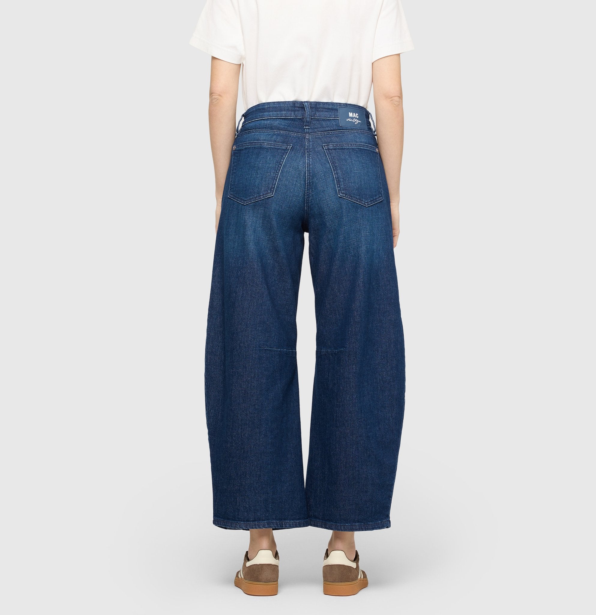 Mac Damen Jeans Blue Mended Was